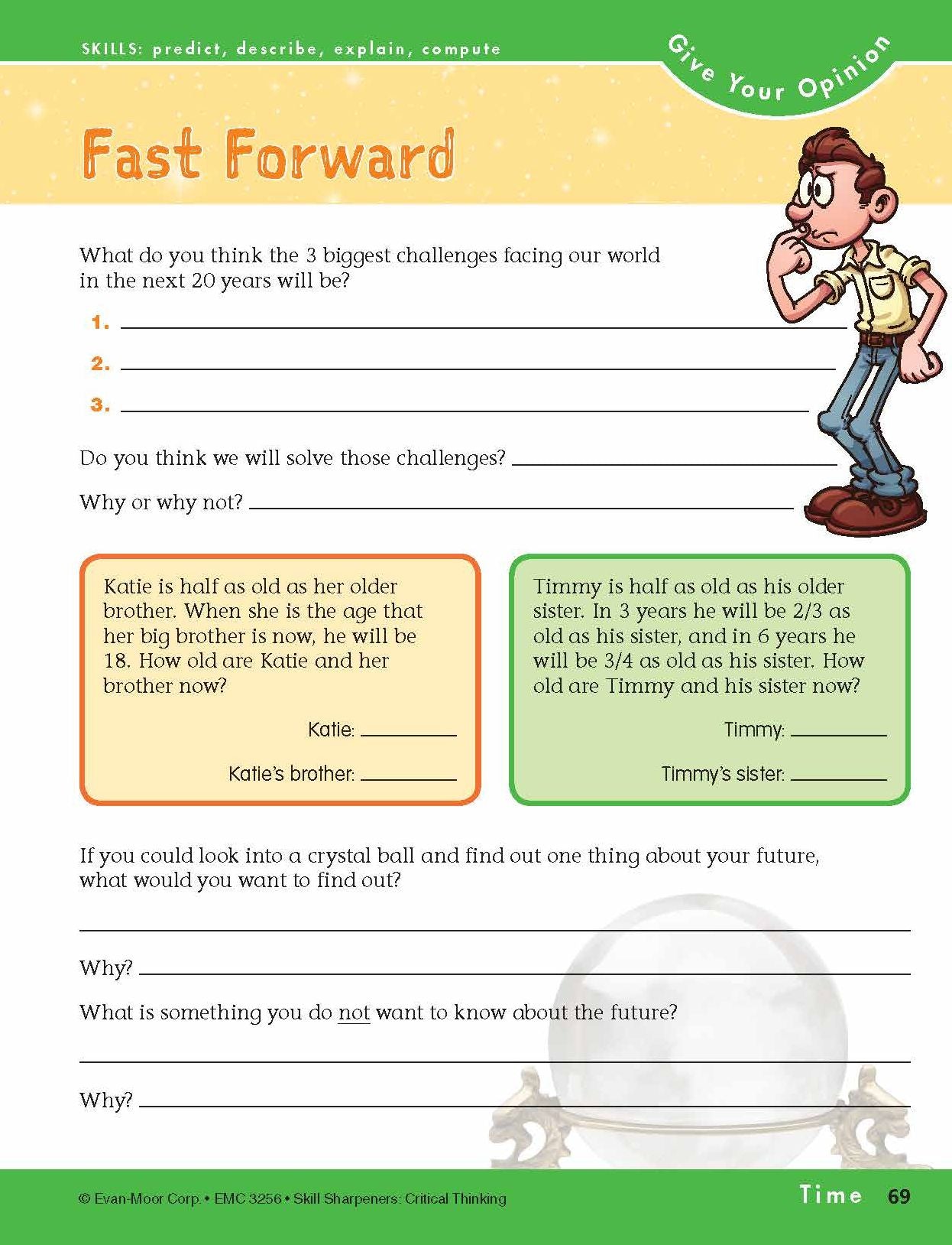 Skill Sharpeners Critical Thinking, Grade 6