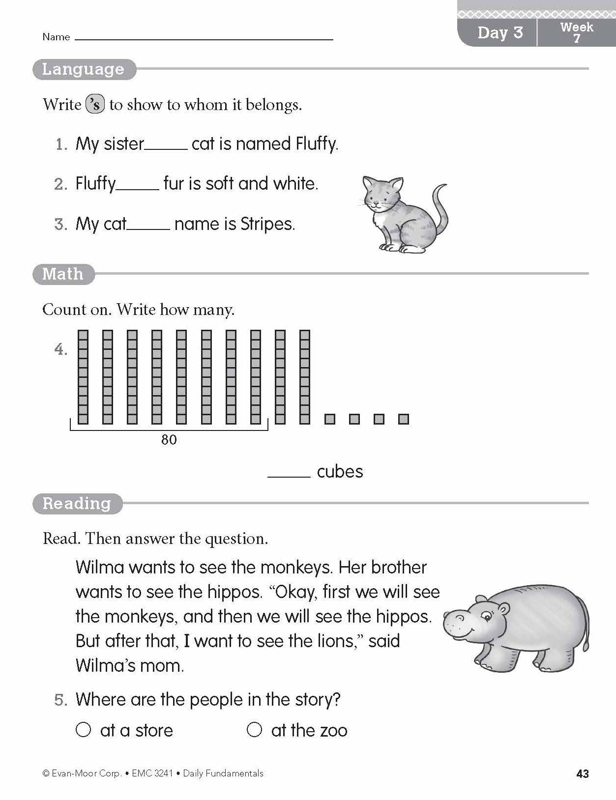 Daily Fundamentals, Grade 1