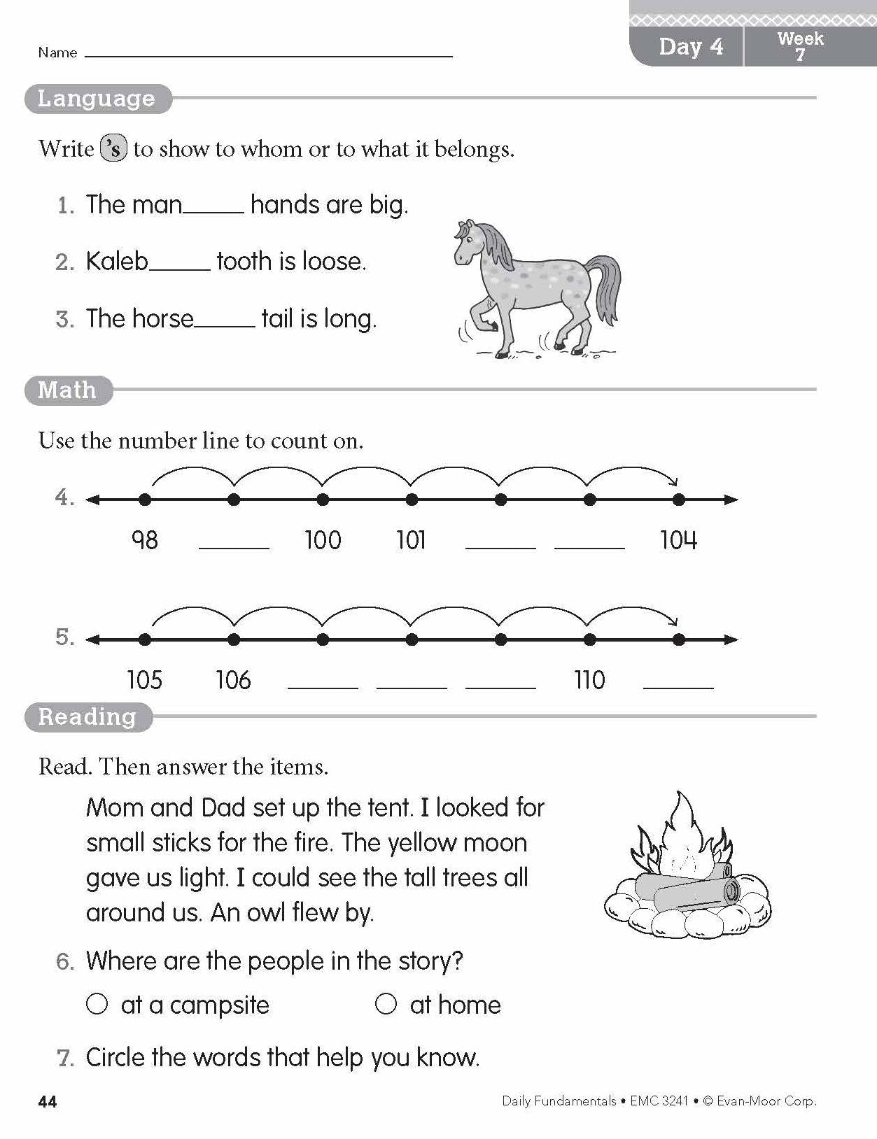 Daily Fundamentals, Grade 1