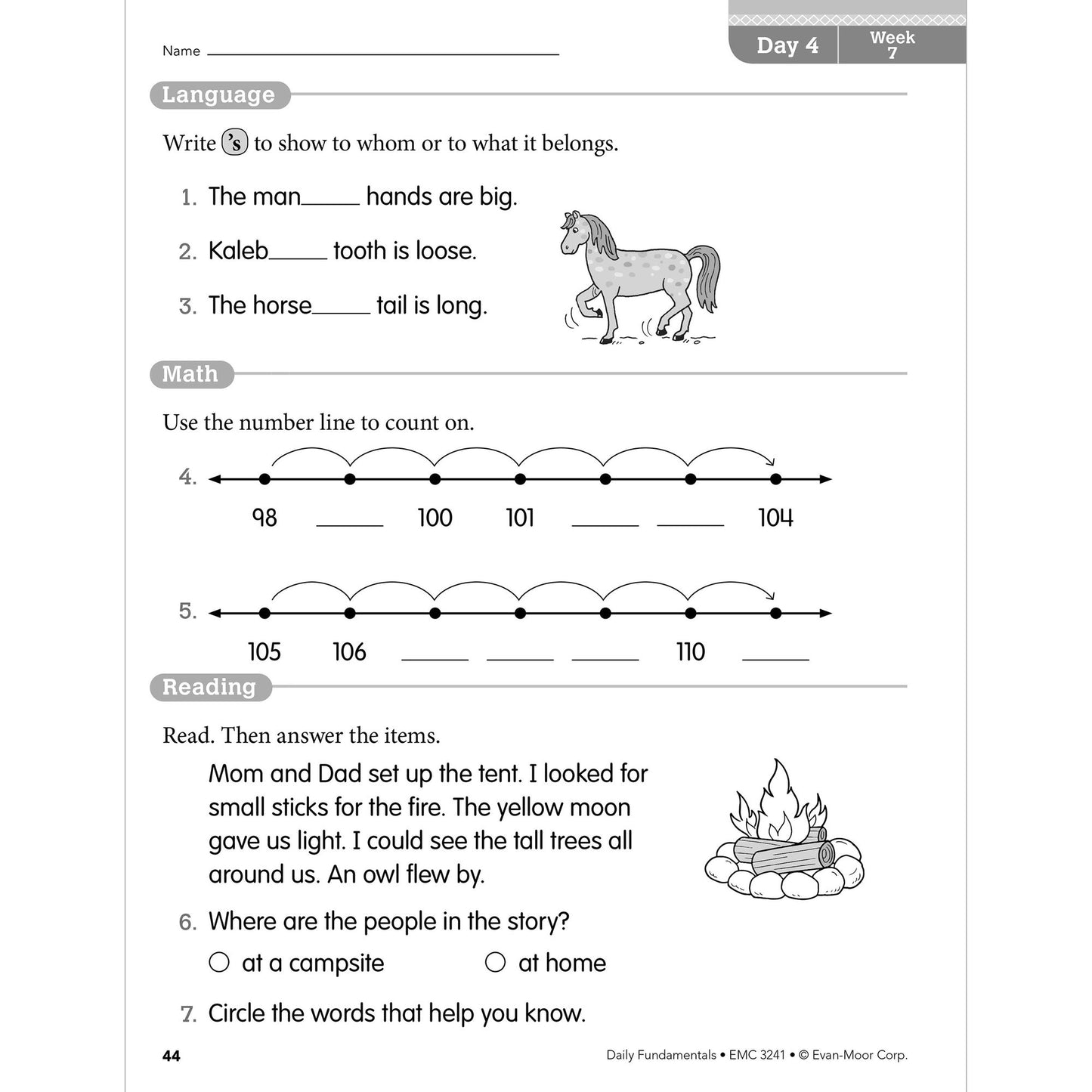 Daily Fundamentals, Grade 1