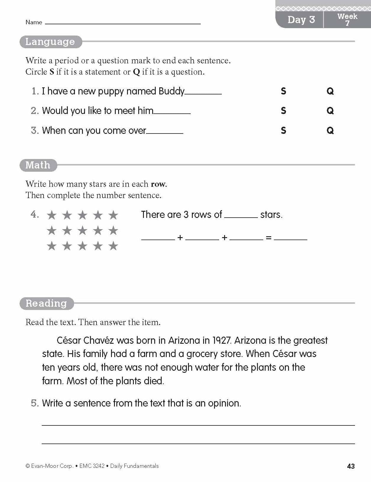 Daily Fundamentals, Grade 2