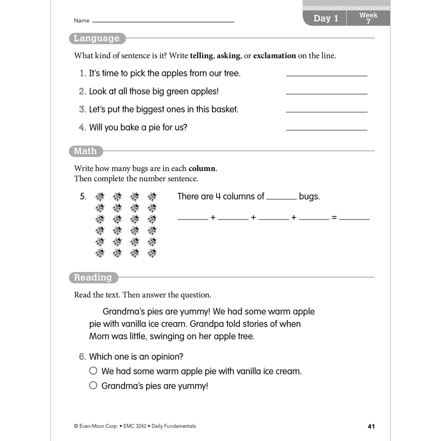 Daily Fundamentals, Grade 2