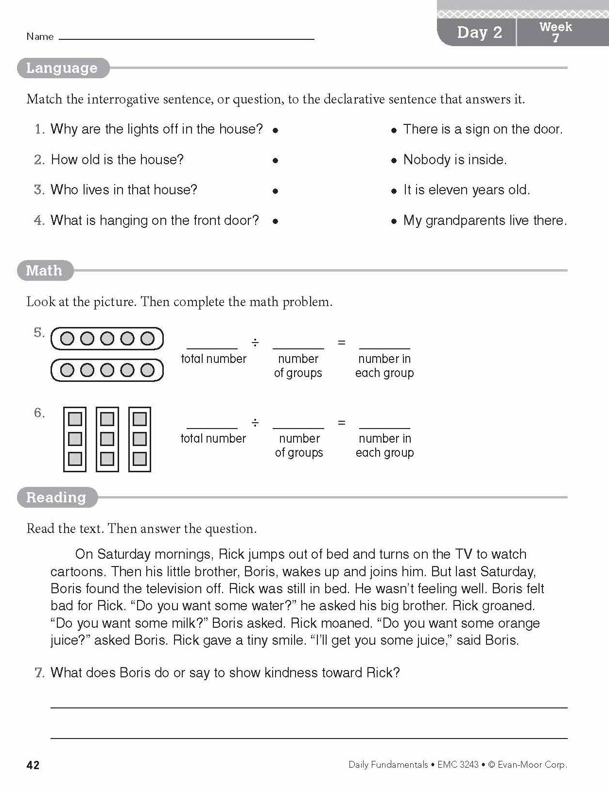 Daily Fundamentals, Grade 3