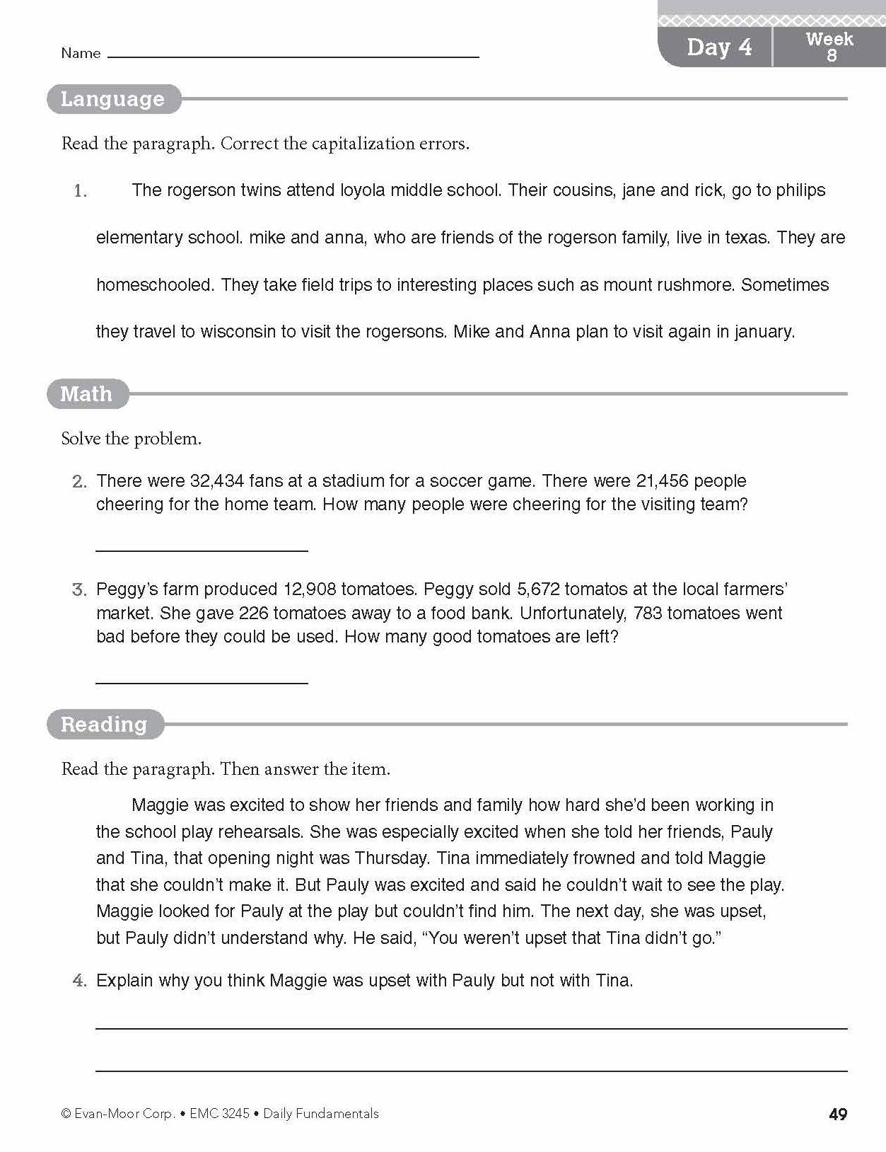 Daily Fundamentals, Grade 5