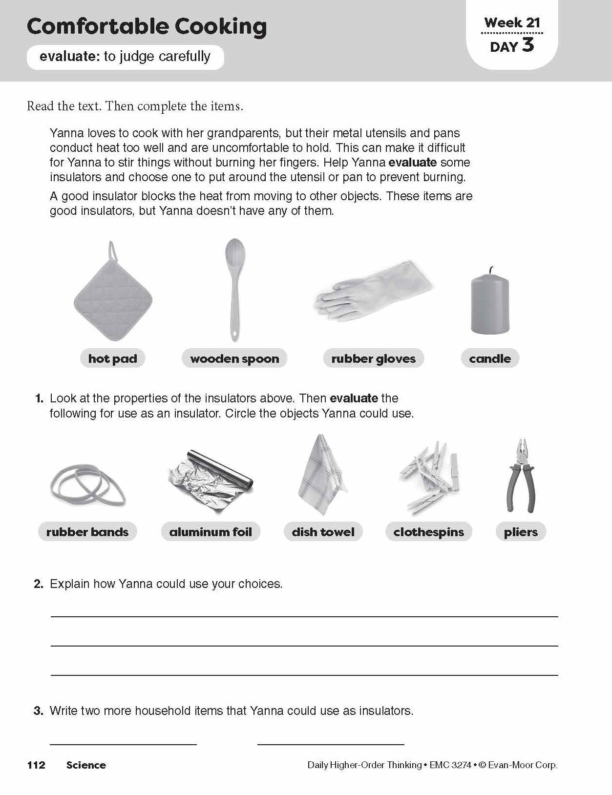 Daily Higher-Order Thinking, Grade 4 Teacher Edition
