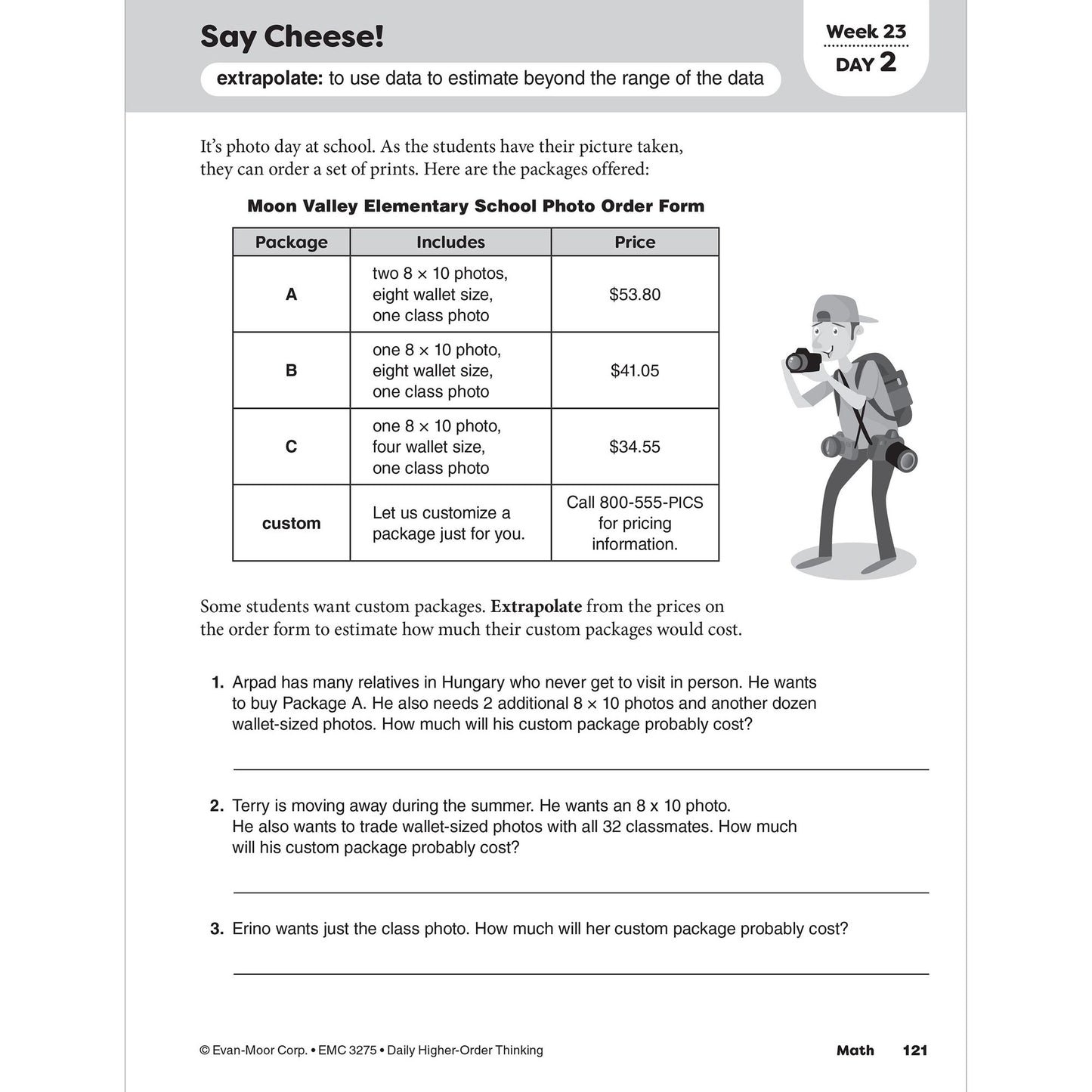 Daily Higher-Order Thinking, Grade 5 Teacher Edition