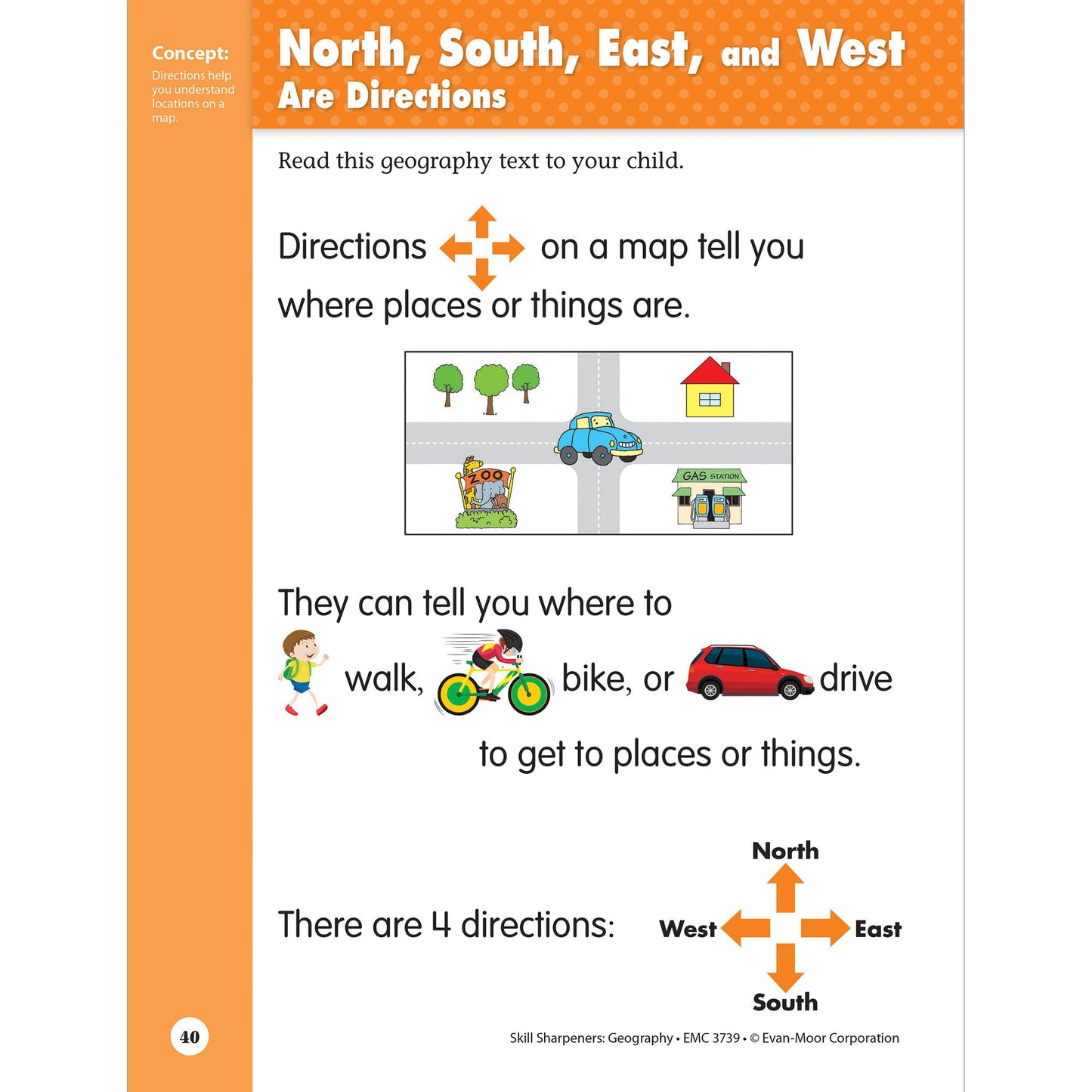 Skill Sharpeners Geography, Grade PreK