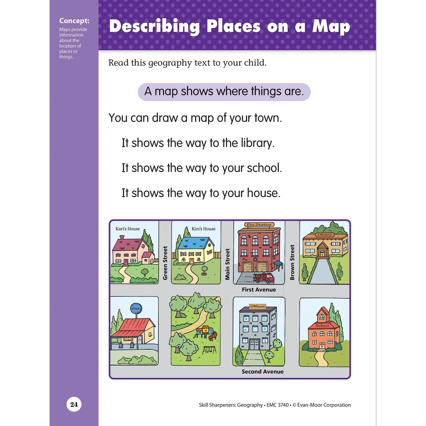 Skill Sharpeners Geography, Grade K