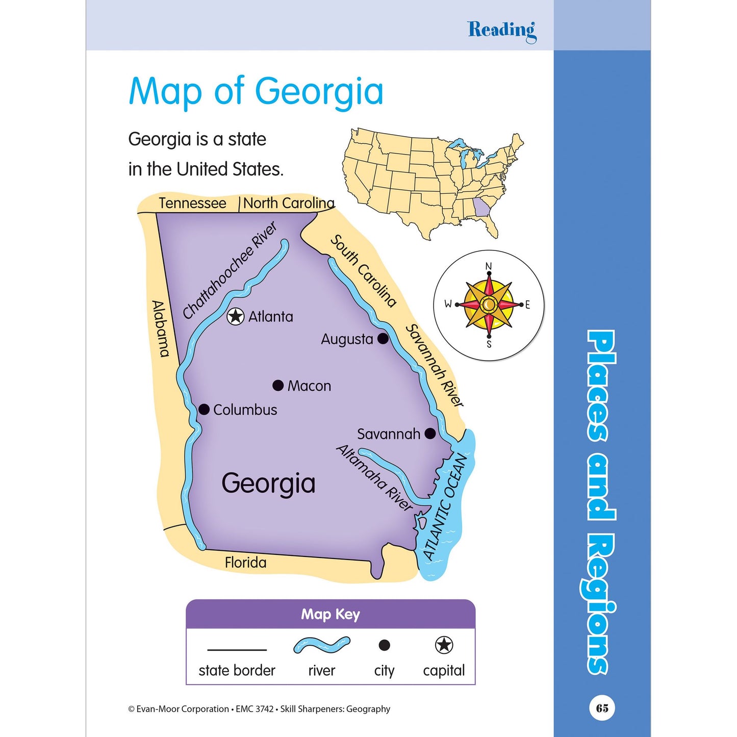 Skill Sharpeners Geography, Grade 2