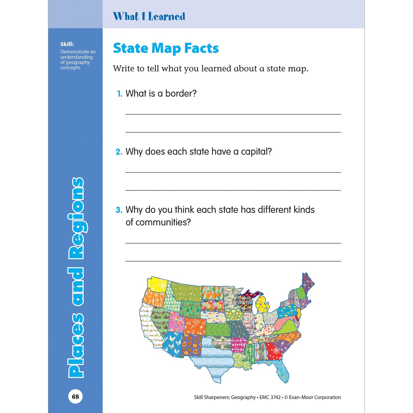 Skill Sharpeners Geography, Grade 2
