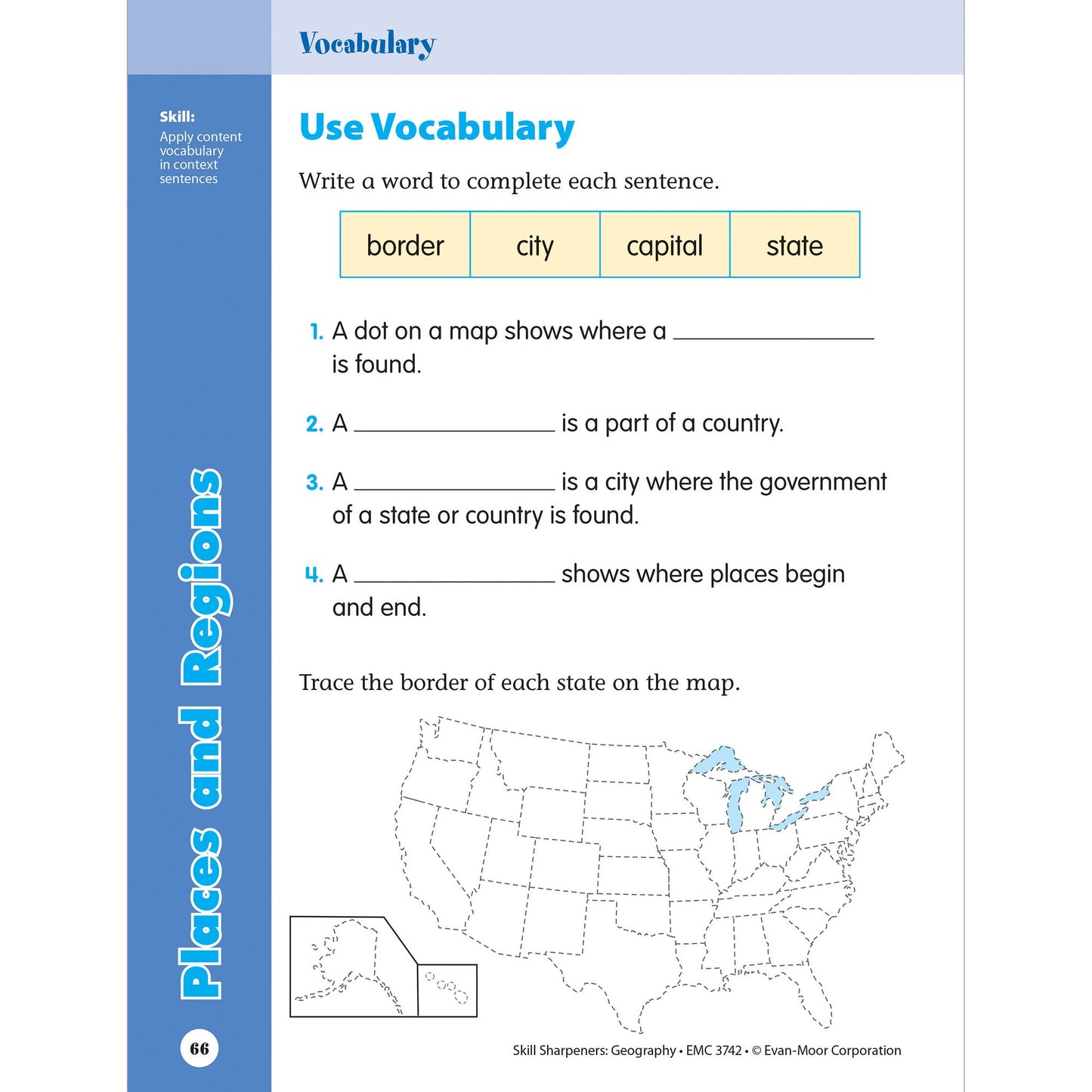 Skill Sharpeners Geography, Grade 2