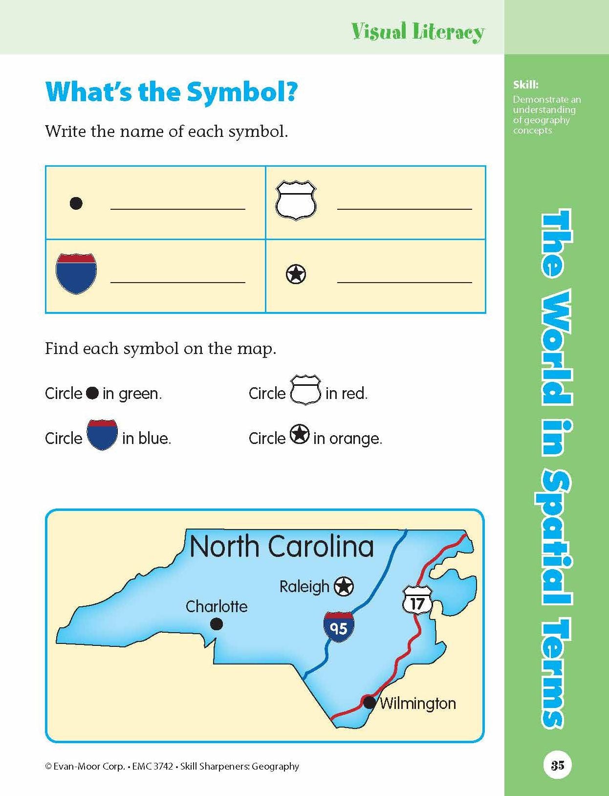 Skill Sharpeners Geography, Grade 2