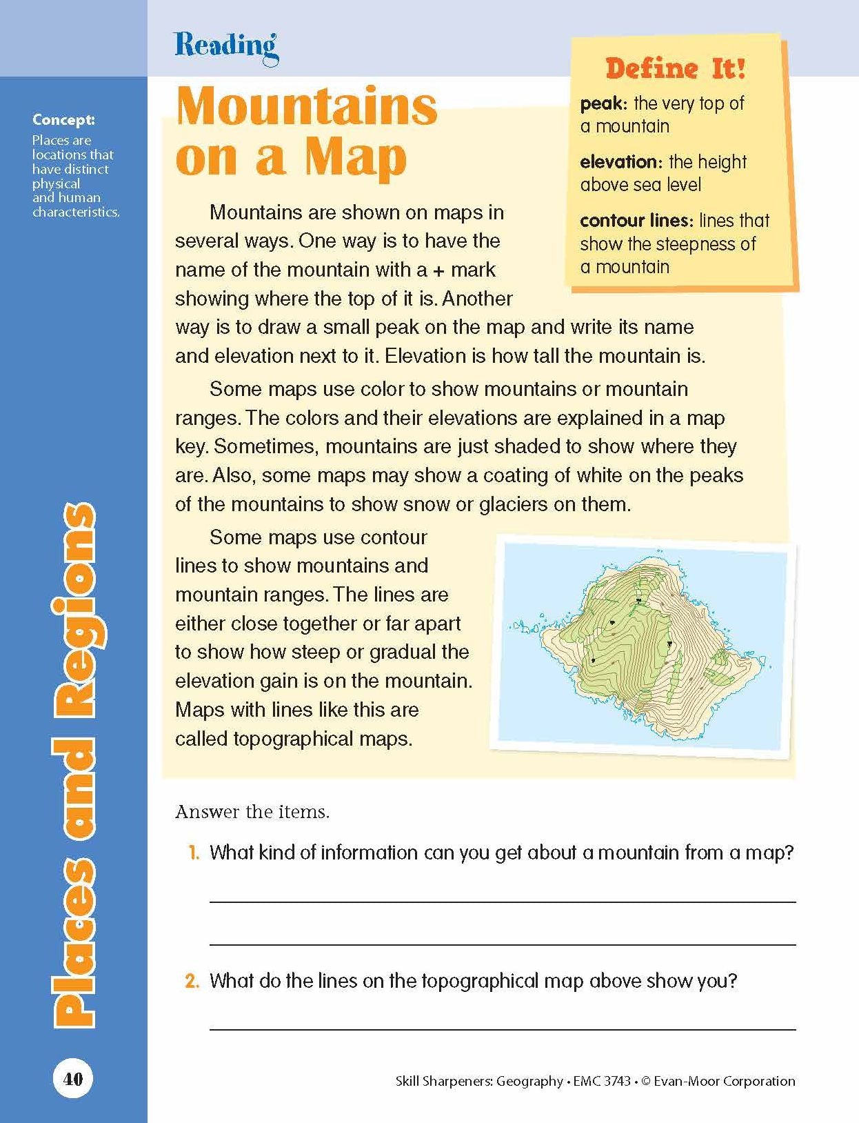 Skill Sharpeners Geography, Grade 3
