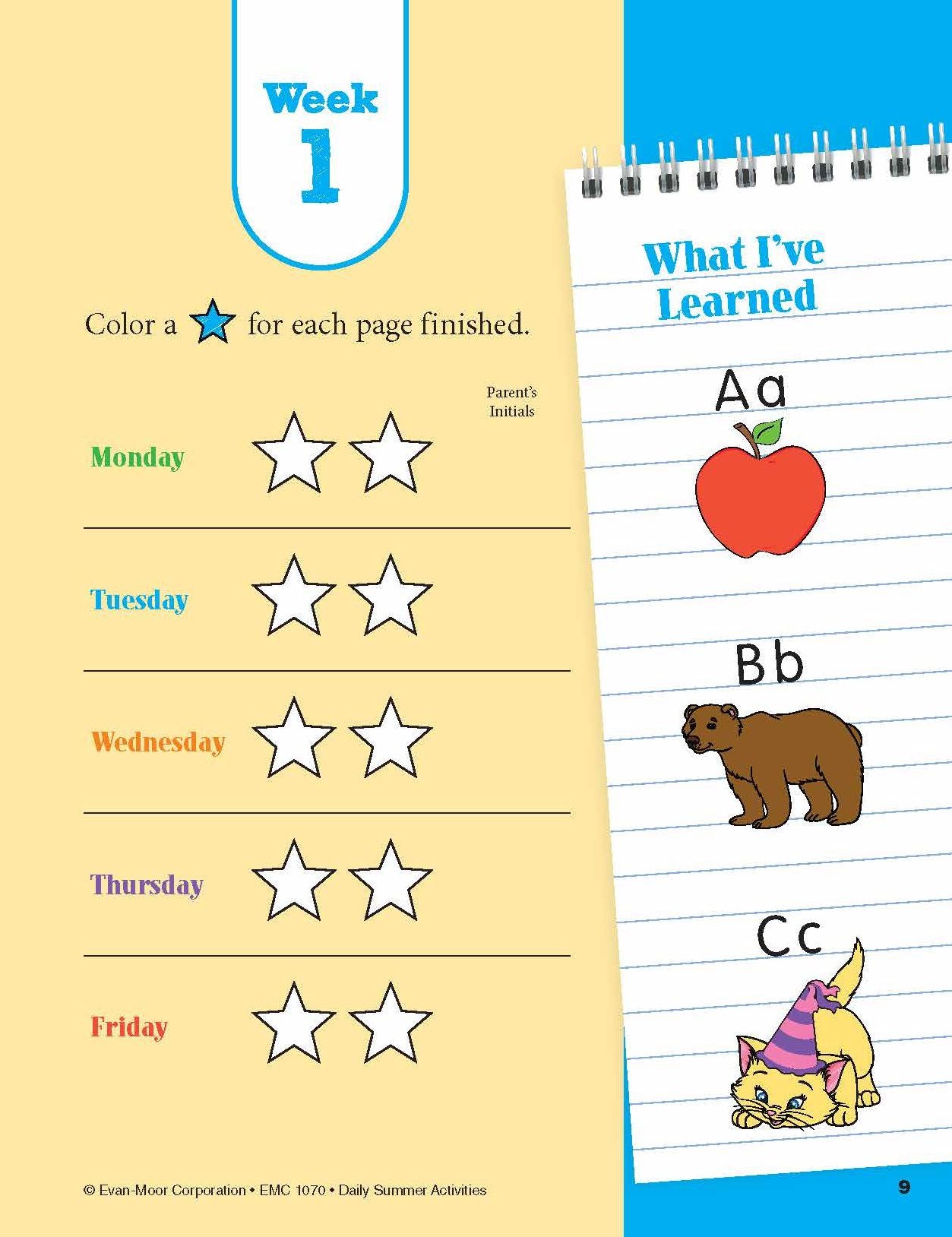 Daily Summer Activities: Moving From PreK to Kindergarten, Grades PreK-K