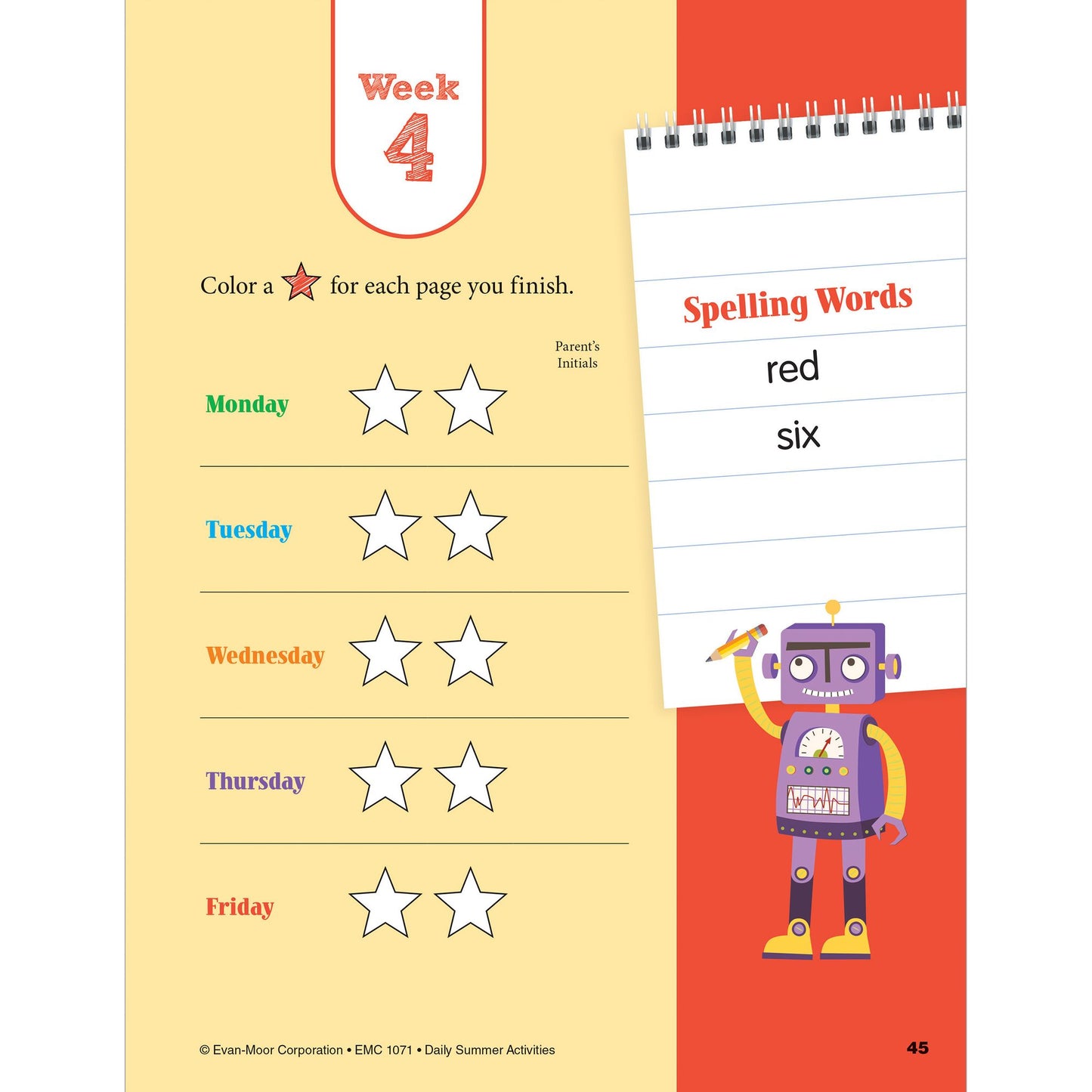 Daily Summer Activities: Moving From Kindergarten to 1st Grade, Grades K-1