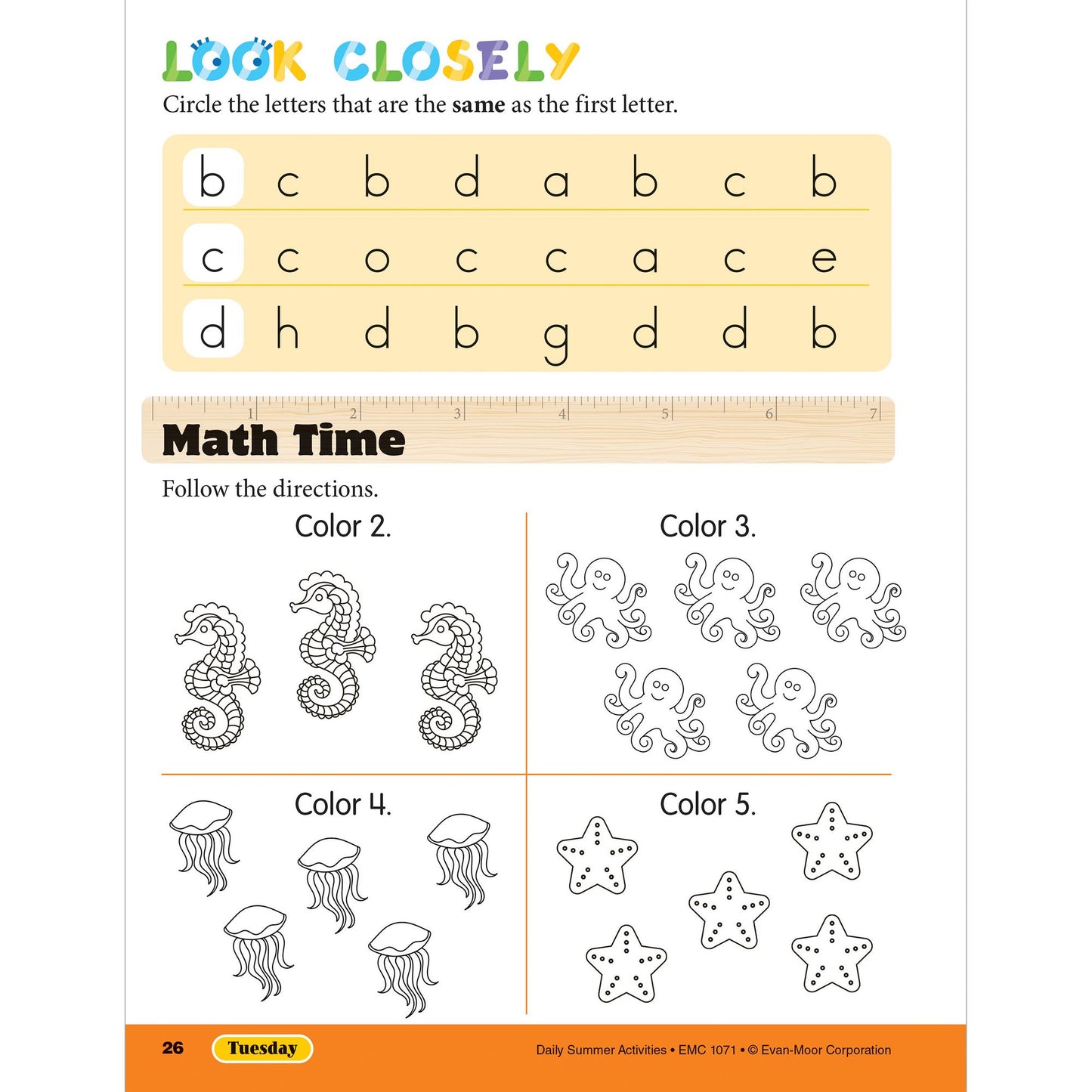 Daily Summer Activities: Moving From Kindergarten to 1st Grade, Grades K-1