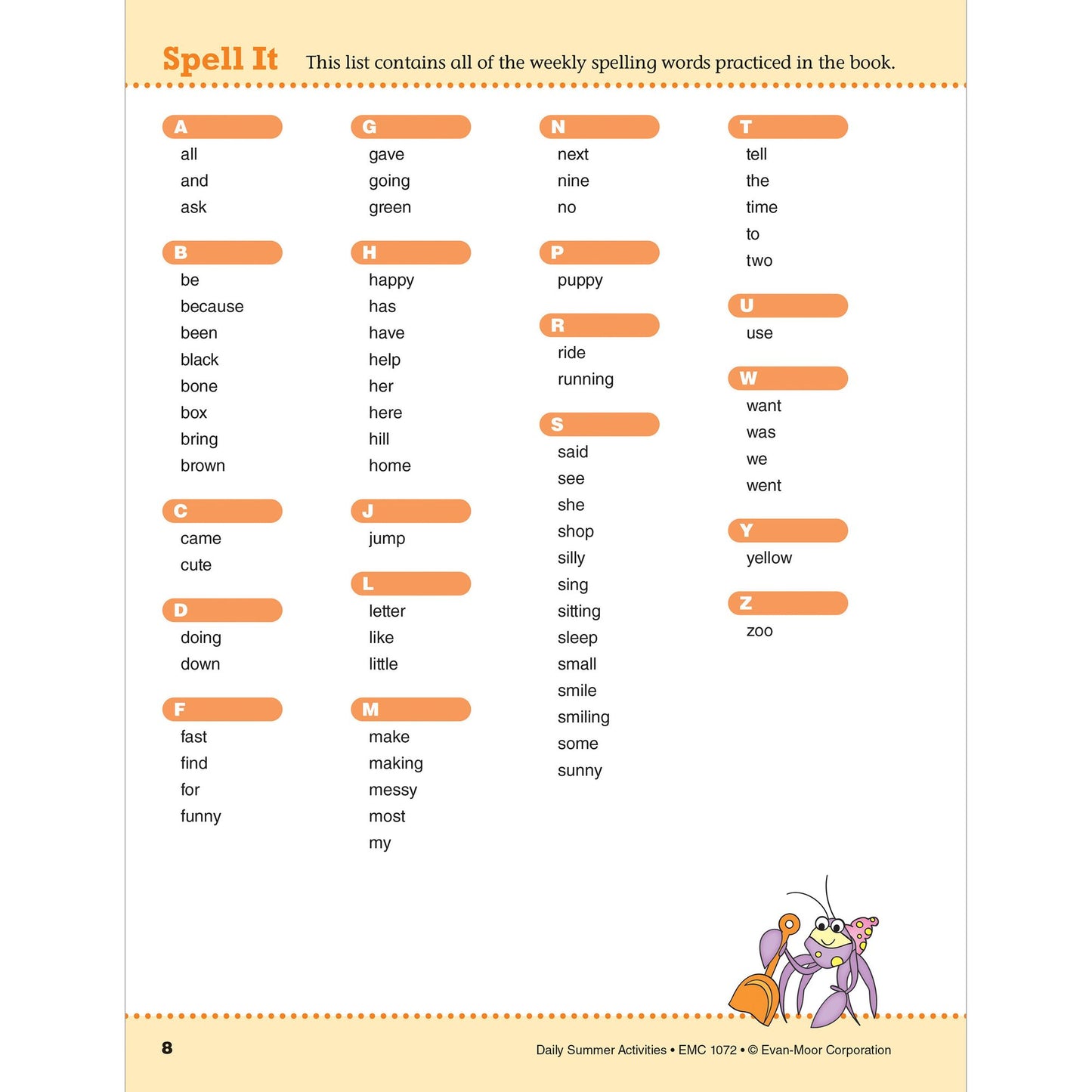 Daily Summer Activities: Moving From 1st Grade to 2nd Grade, Grades 1-2