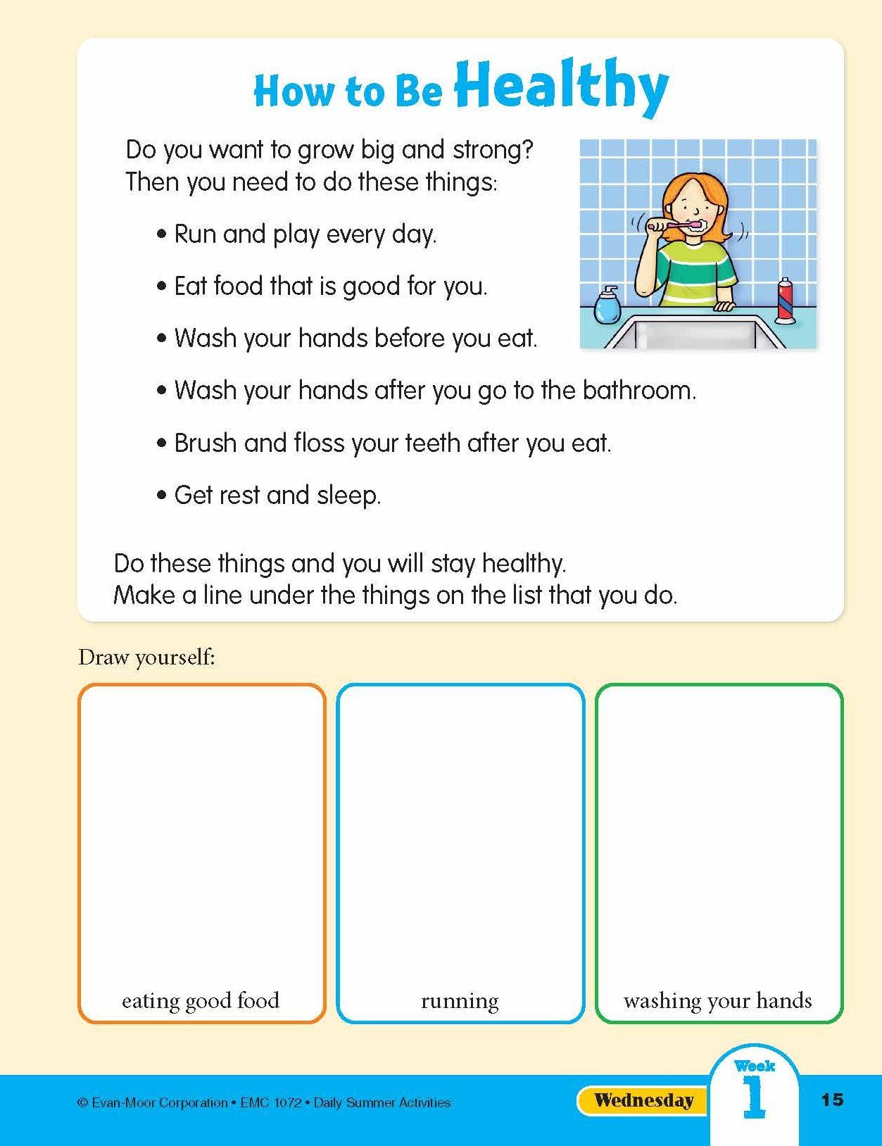 Daily Summer Activities: Moving From 1st Grade to 2nd Grade, Grades 1-2