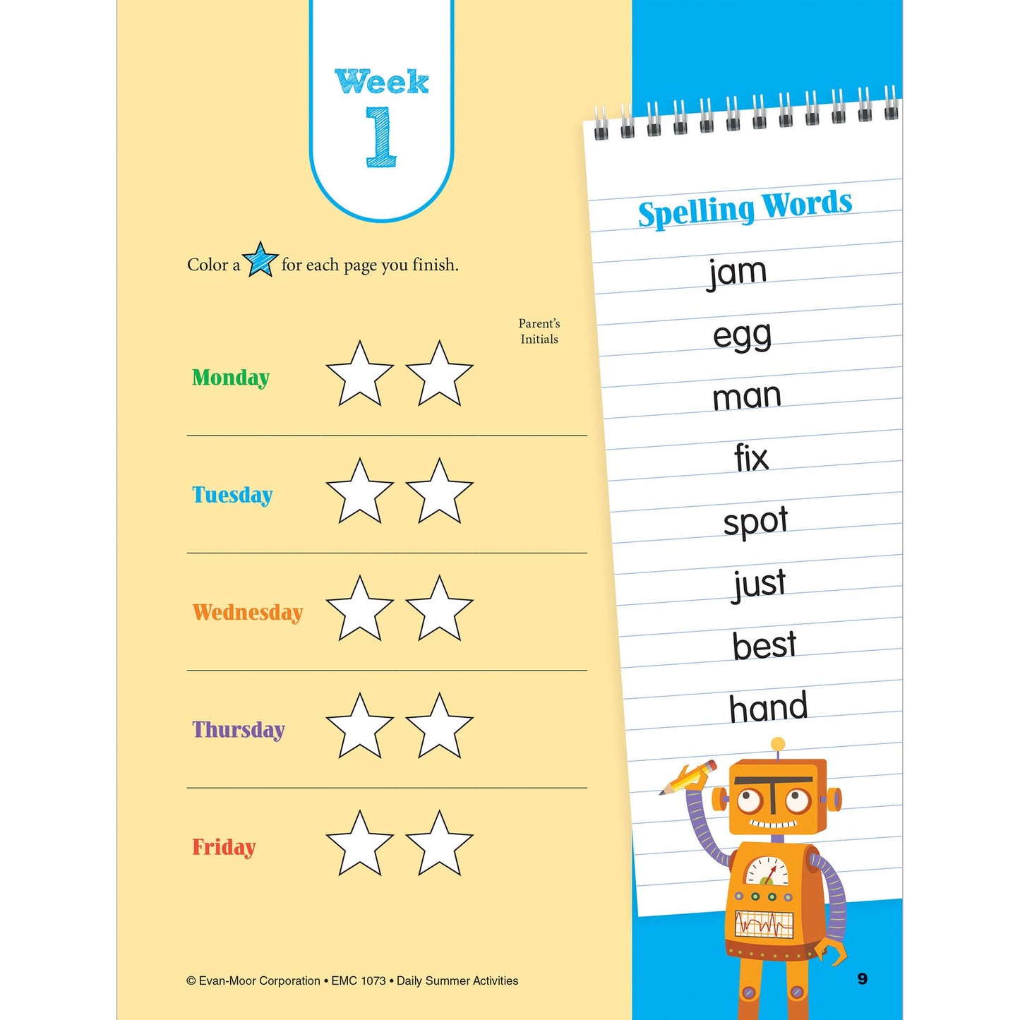 Daily Summer Activities: Moving From 2nd Grade to 3rd Grade, Grades 2-3