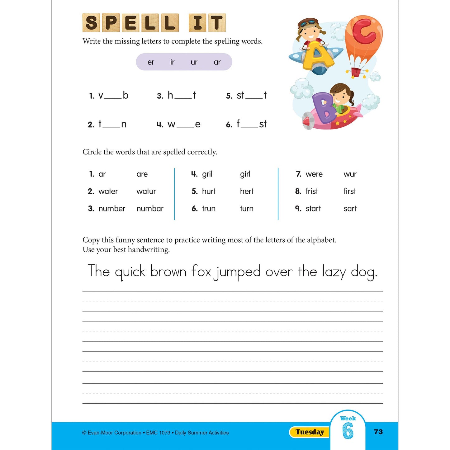 Daily Summer Activities: Moving From 2nd Grade to 3rd Grade, Grades 2-3