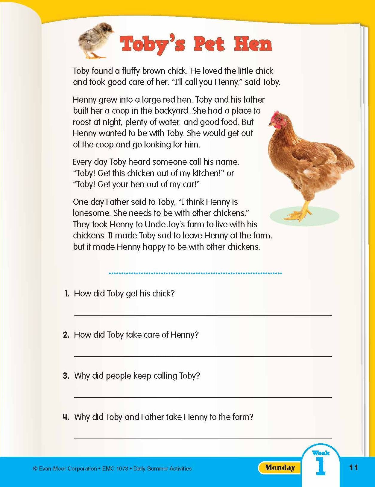 Daily Summer Activities: Moving From 2nd Grade to 3rd Grade, Grades 2-3