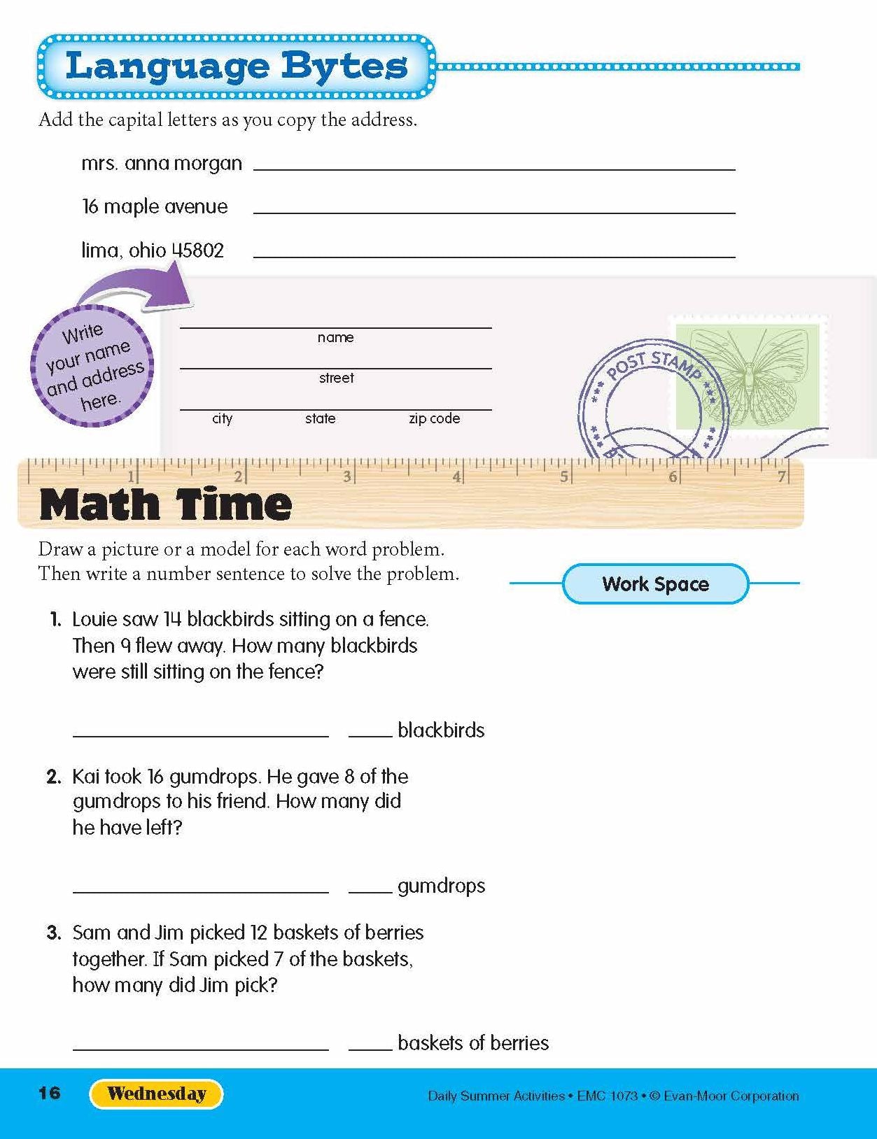 Daily Summer Activities: Moving From 2nd Grade to 3rd Grade, Grades 2-3