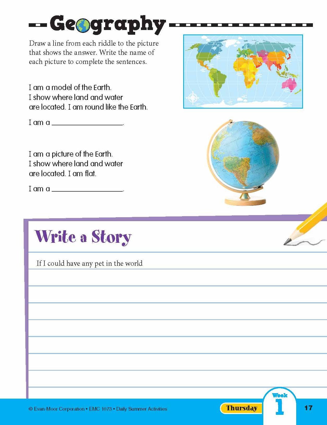 Daily Summer Activities: Moving From 2nd Grade to 3rd Grade, Grades 2-3