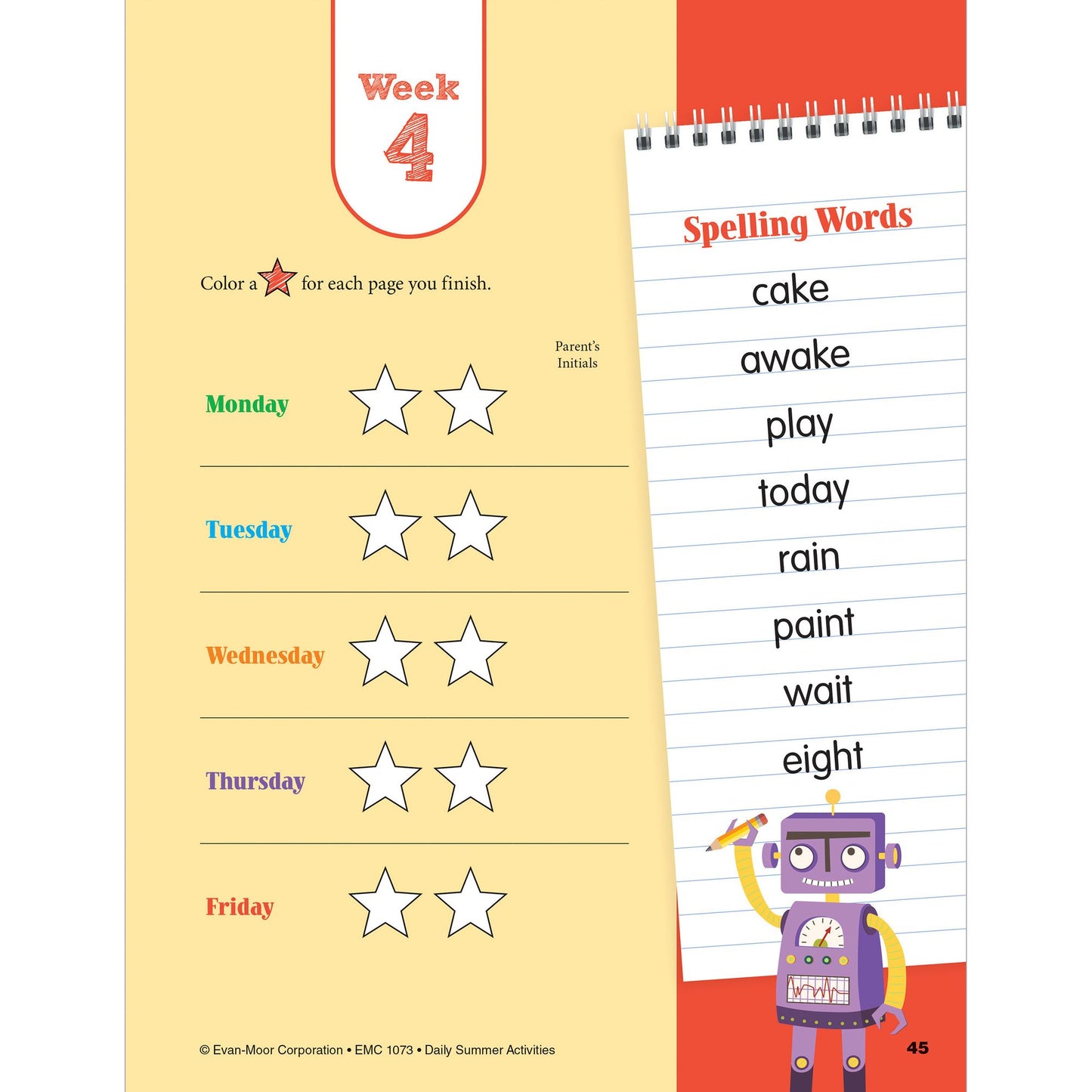 Daily Summer Activities: Moving From 2nd Grade to 3rd Grade, Grades 2-3