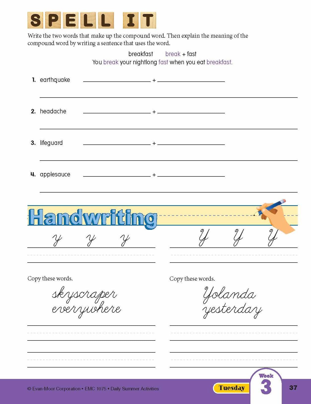 Daily Summer Activities: Moving From 4th Grade to 5th Grade, Grades 4-5