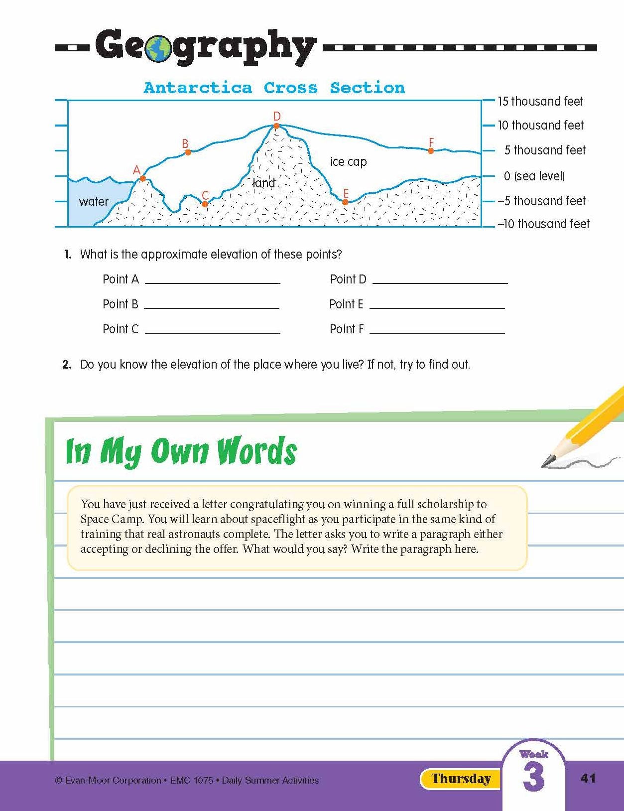 Daily Summer Activities: Moving From 4th Grade to 5th Grade, Grades 4-5