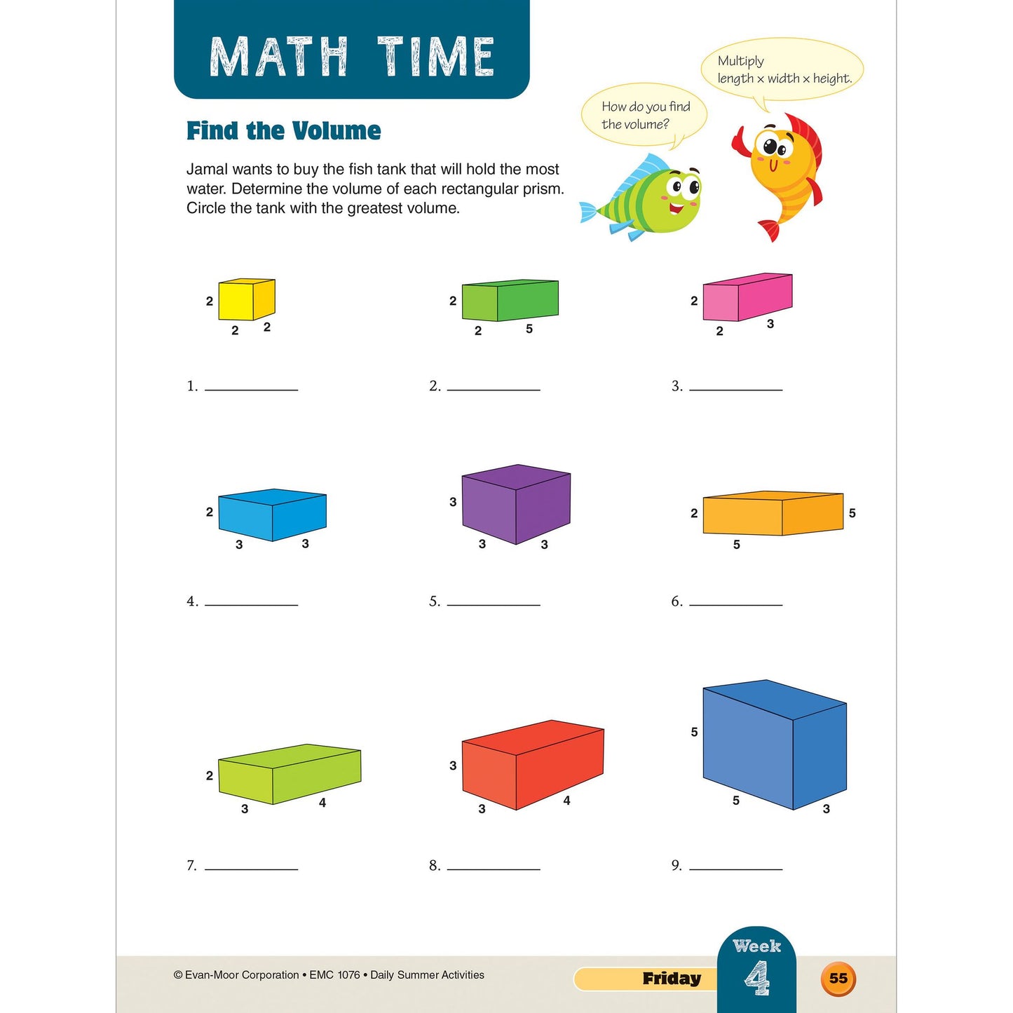Daily Summer Activities: Moving From 5th Grade to 6th Grade, Grades 5-6
