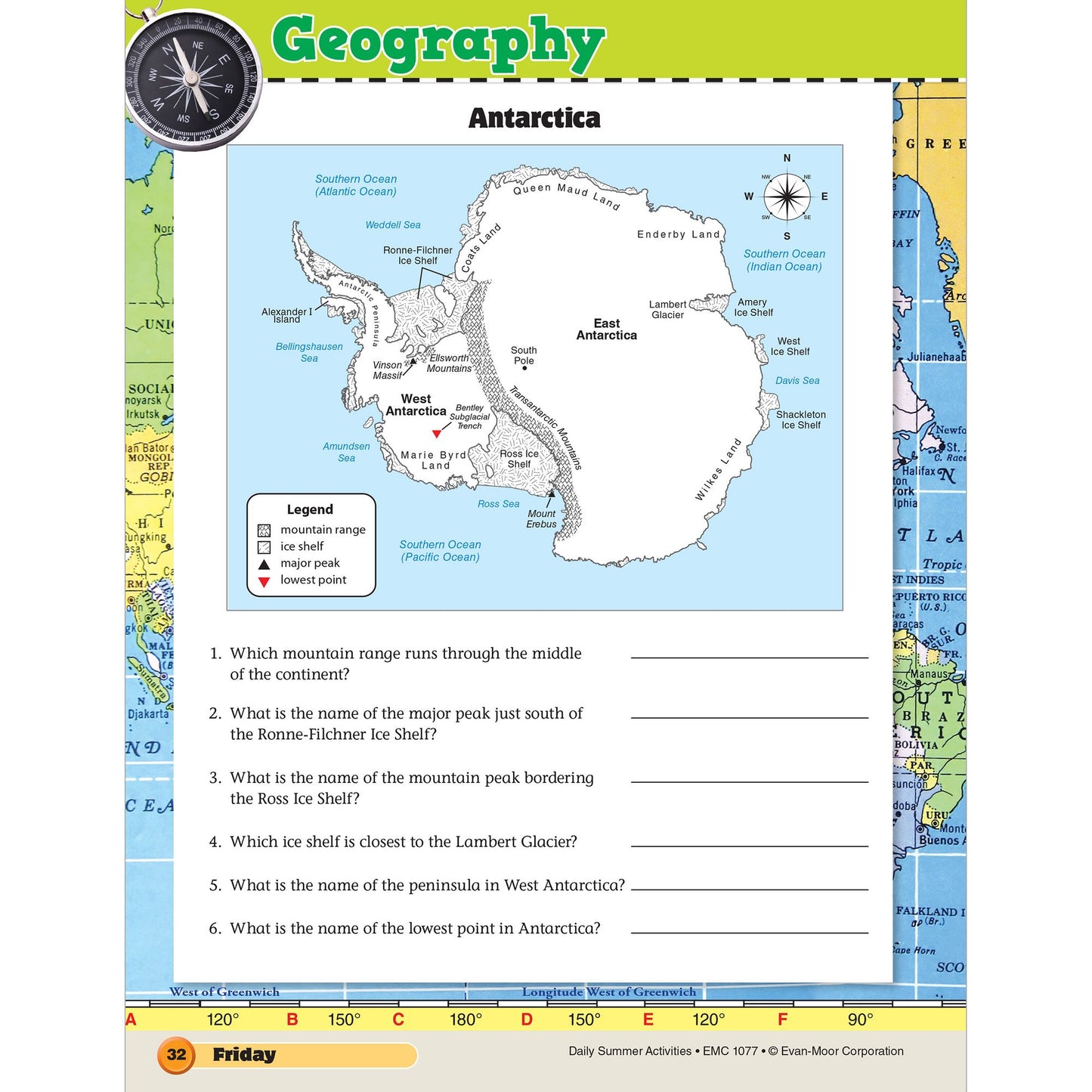 Daily Summer Activities: Moving From 6th Grade to 7th Grade, Grades 6-7