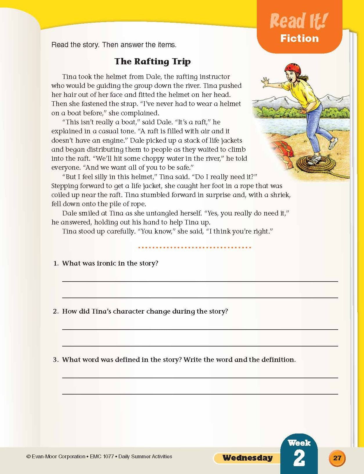 Daily Summer Activities: Moving From 6th Grade to 7th Grade, Grades 6-7