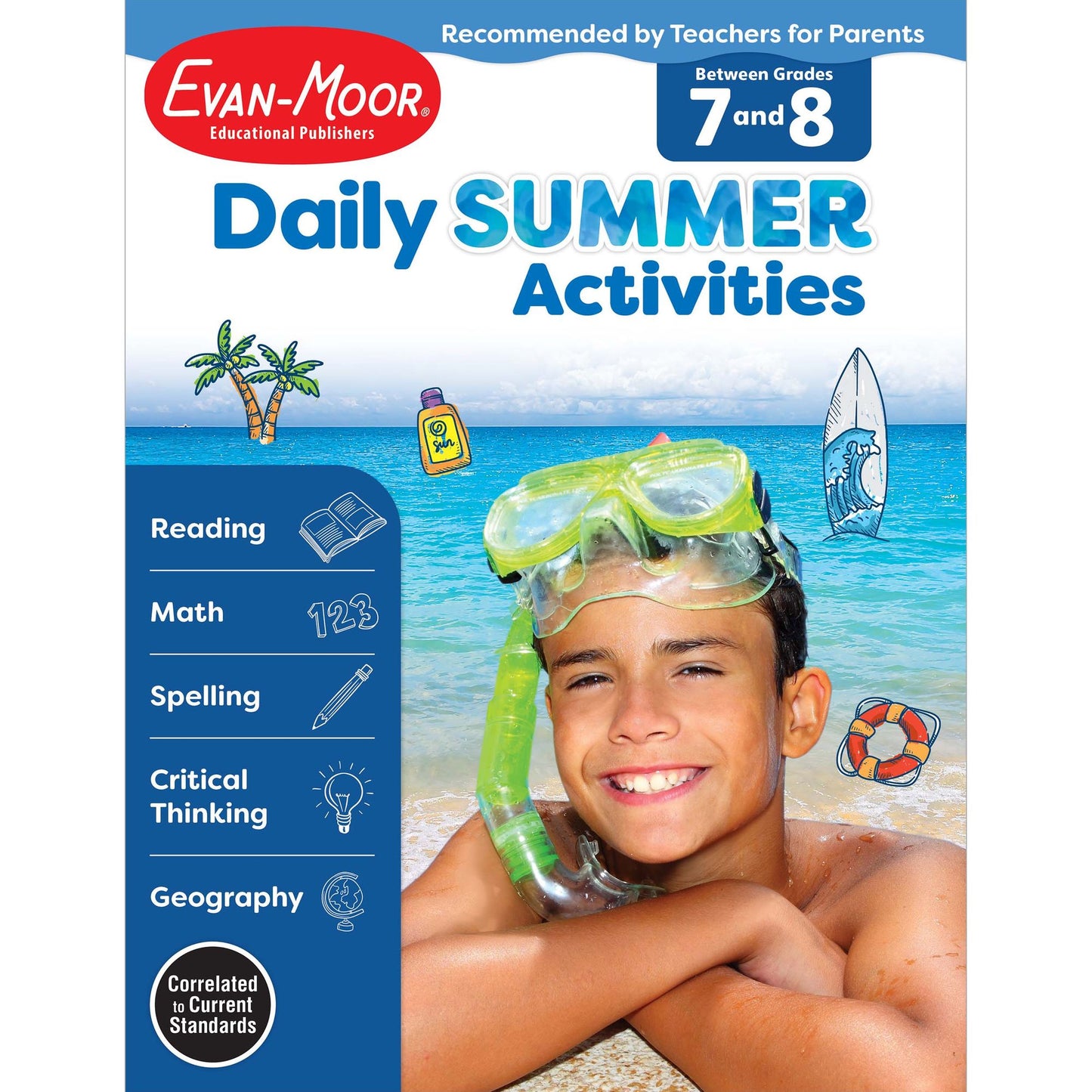 Daily Summer Activities: Moving From 7th Grade to 8th Grade, Grades 7-8