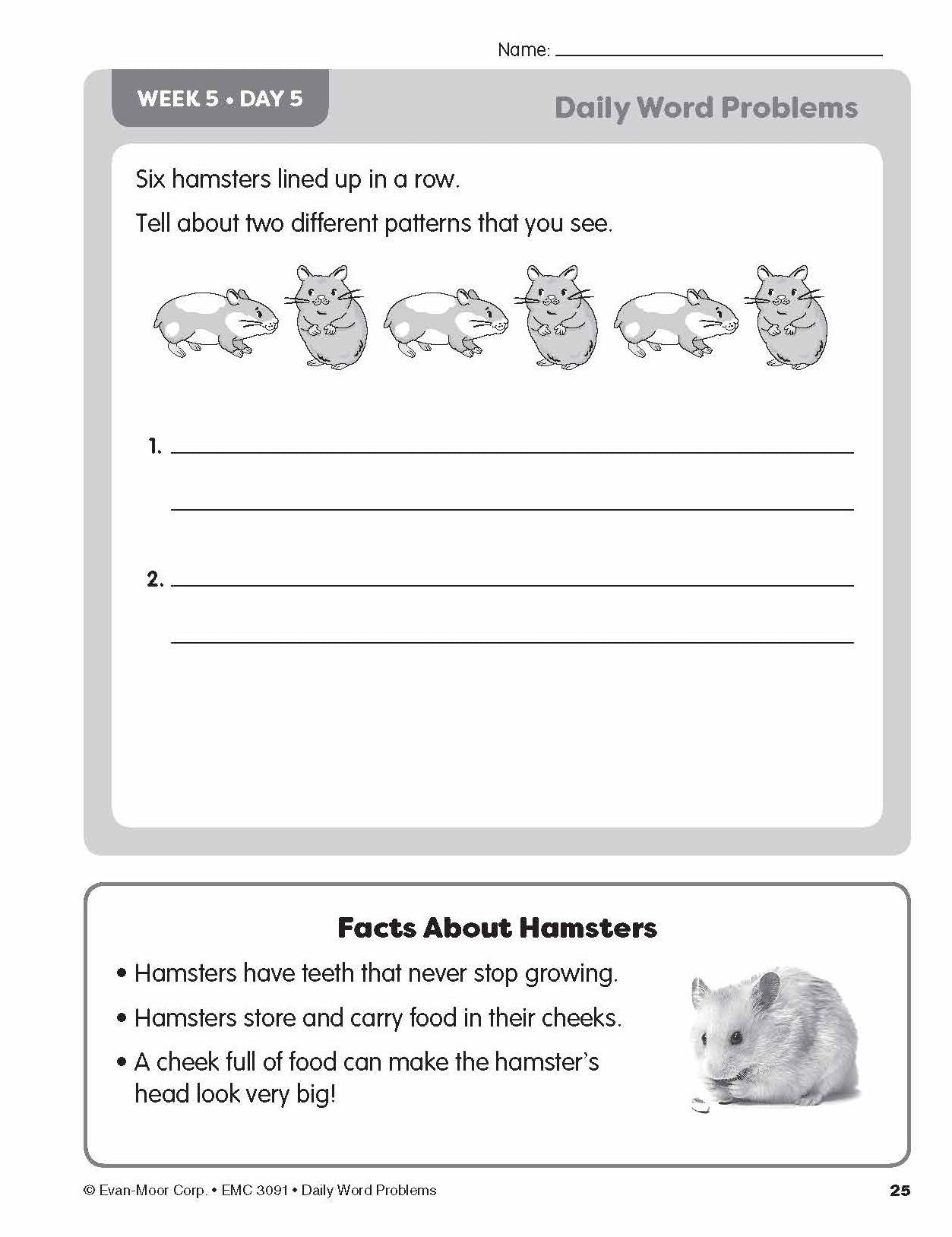 Daily Word Problems, Grade 1