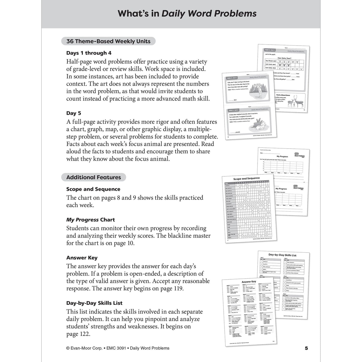 Daily Word Problems, Grade 1