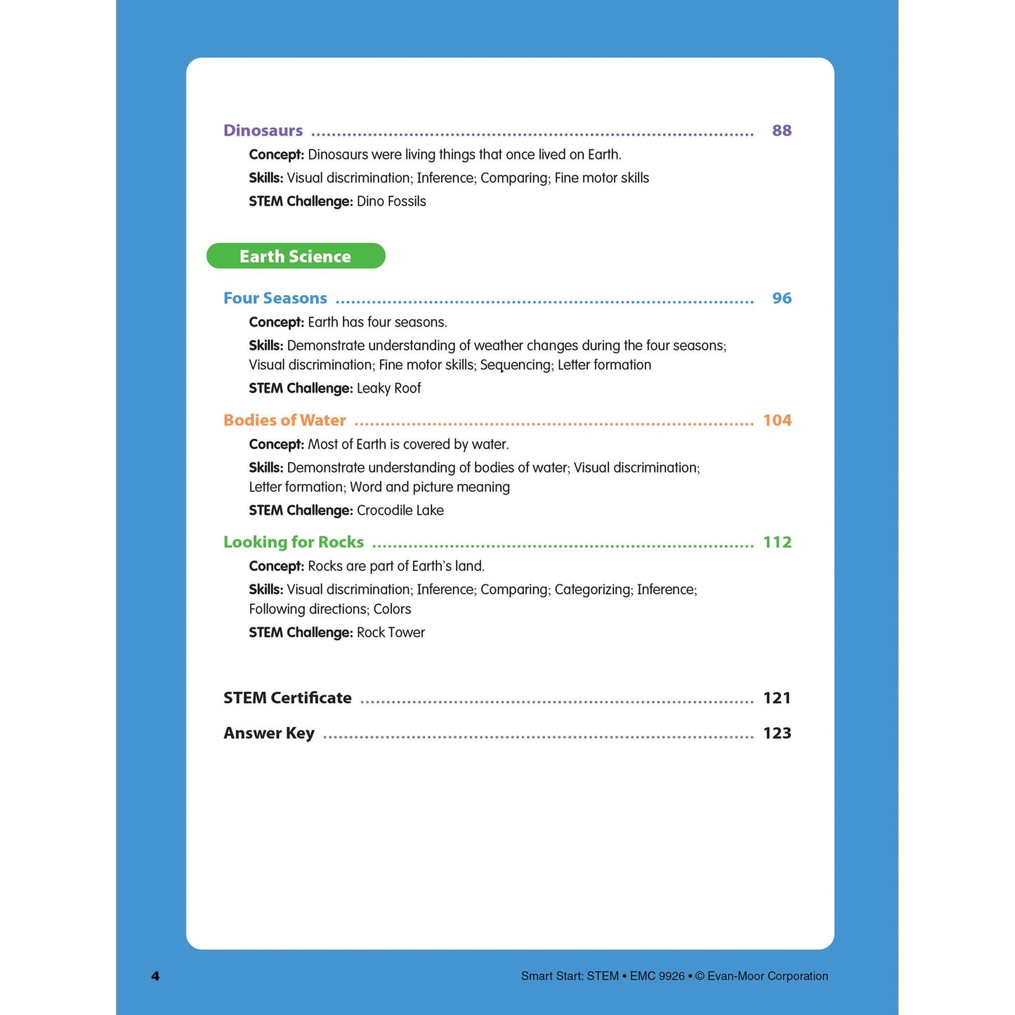 Smart Start: STEM, Kindergarten Workbook