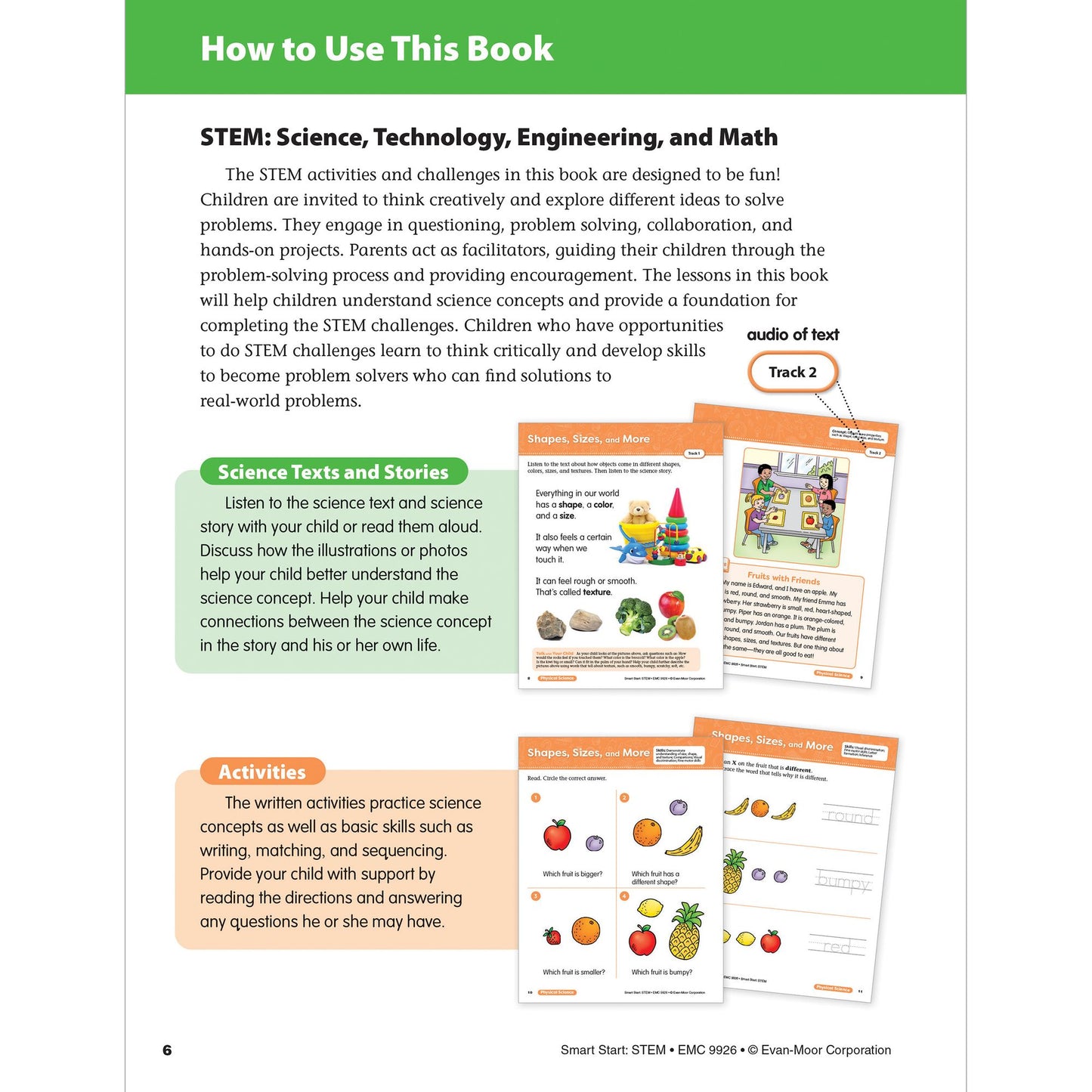 Smart Start: STEM, Kindergarten Workbook