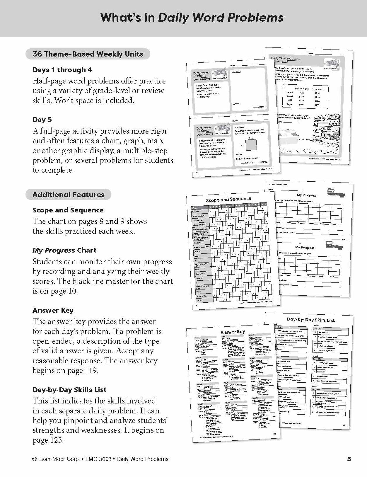Daily Word Problems, Grade 3