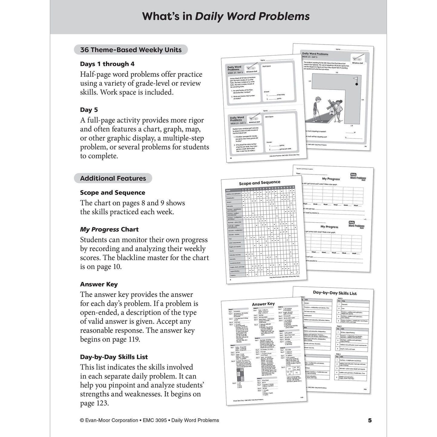 Daily Word Problems, Grade 5