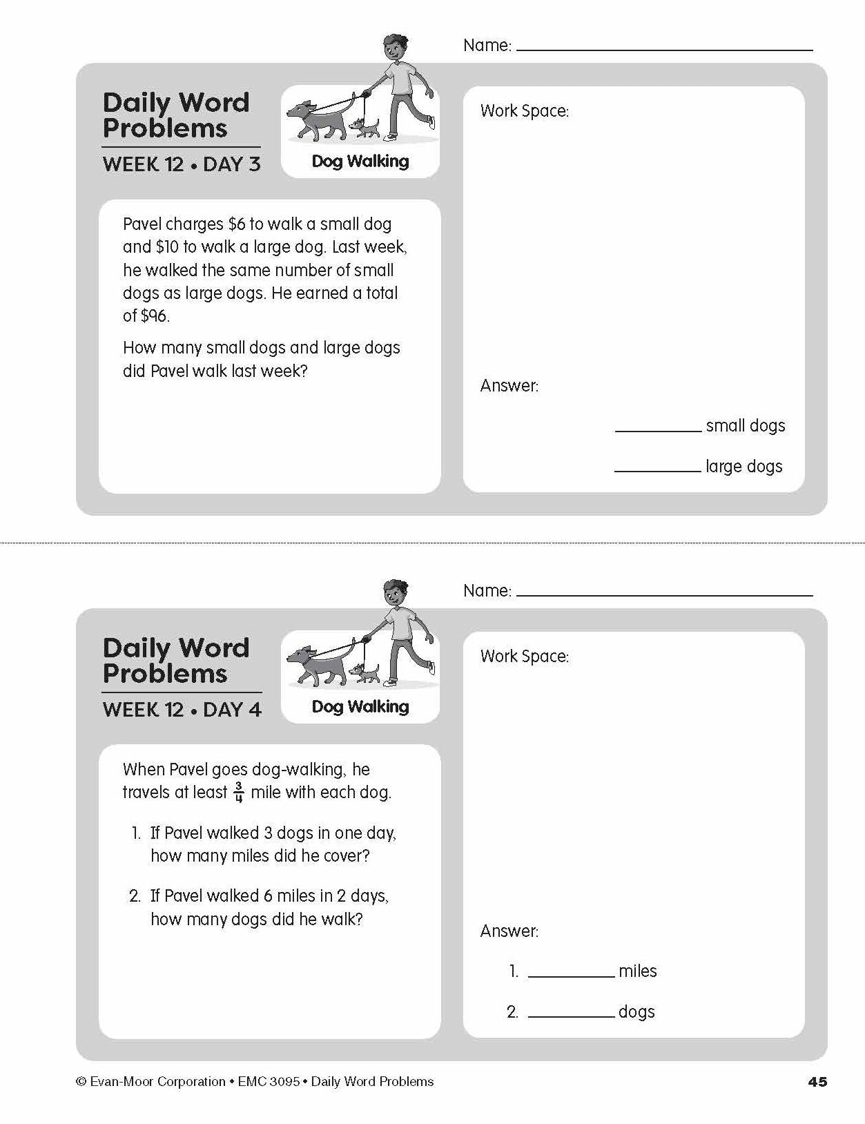 Daily Word Problems, Grade 5