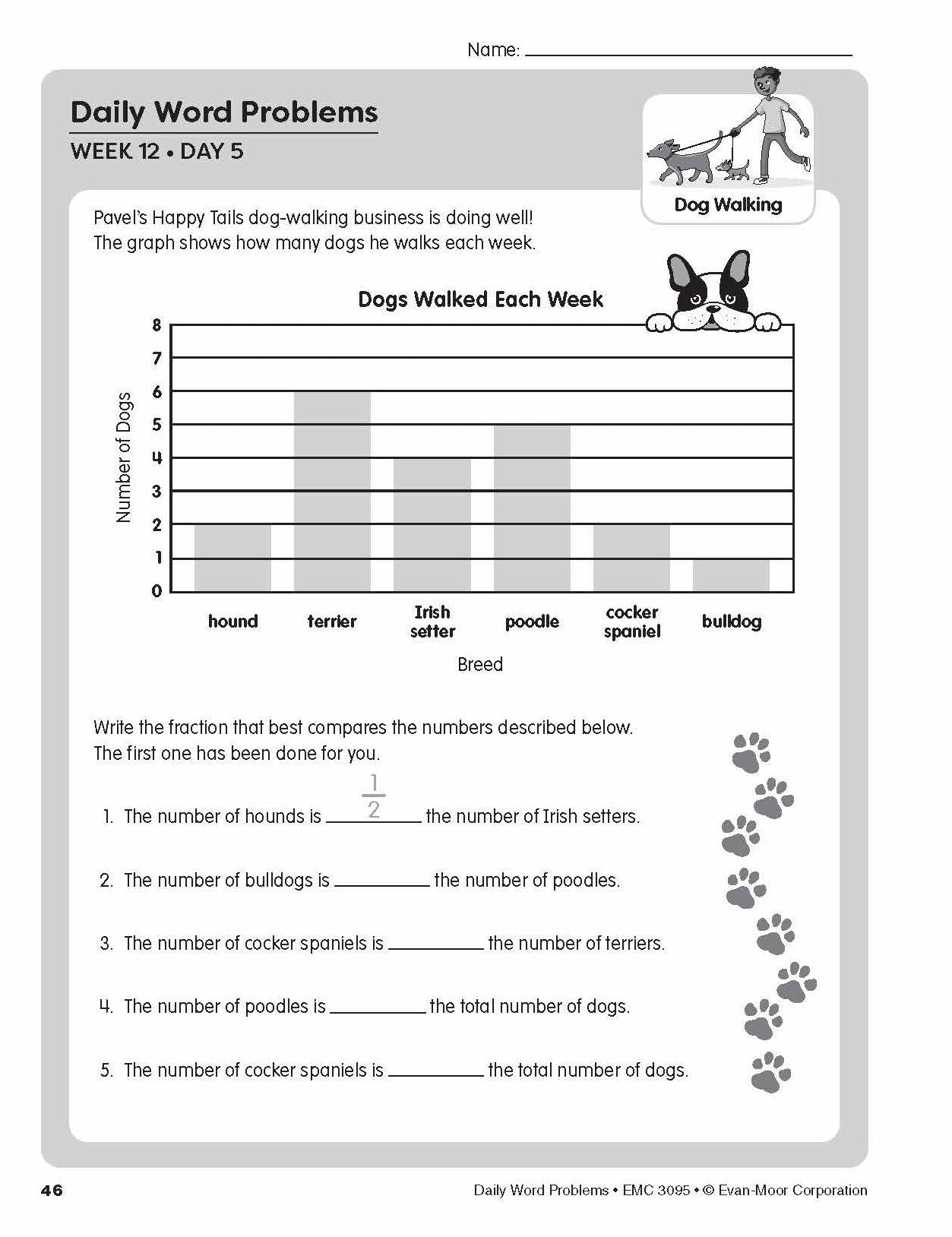 Daily Word Problems, Grade 5
