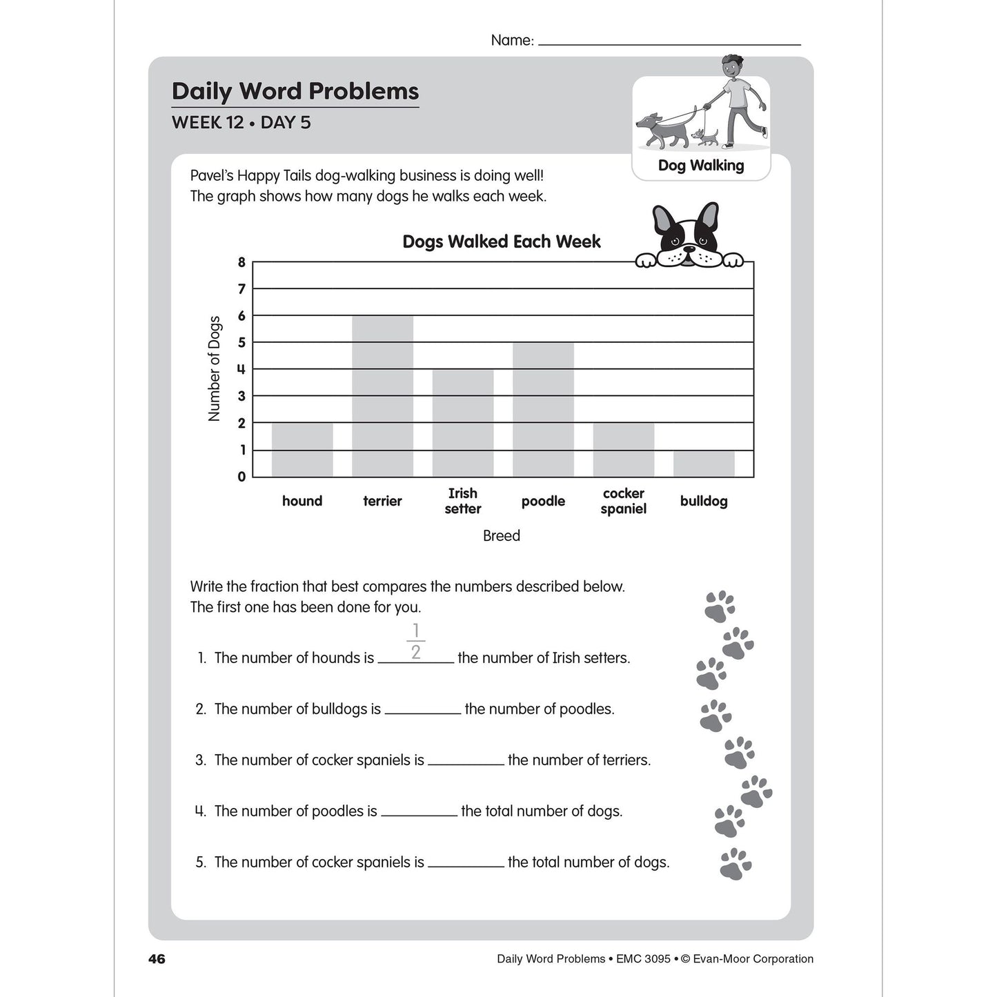 Daily Word Problems, Grade 5