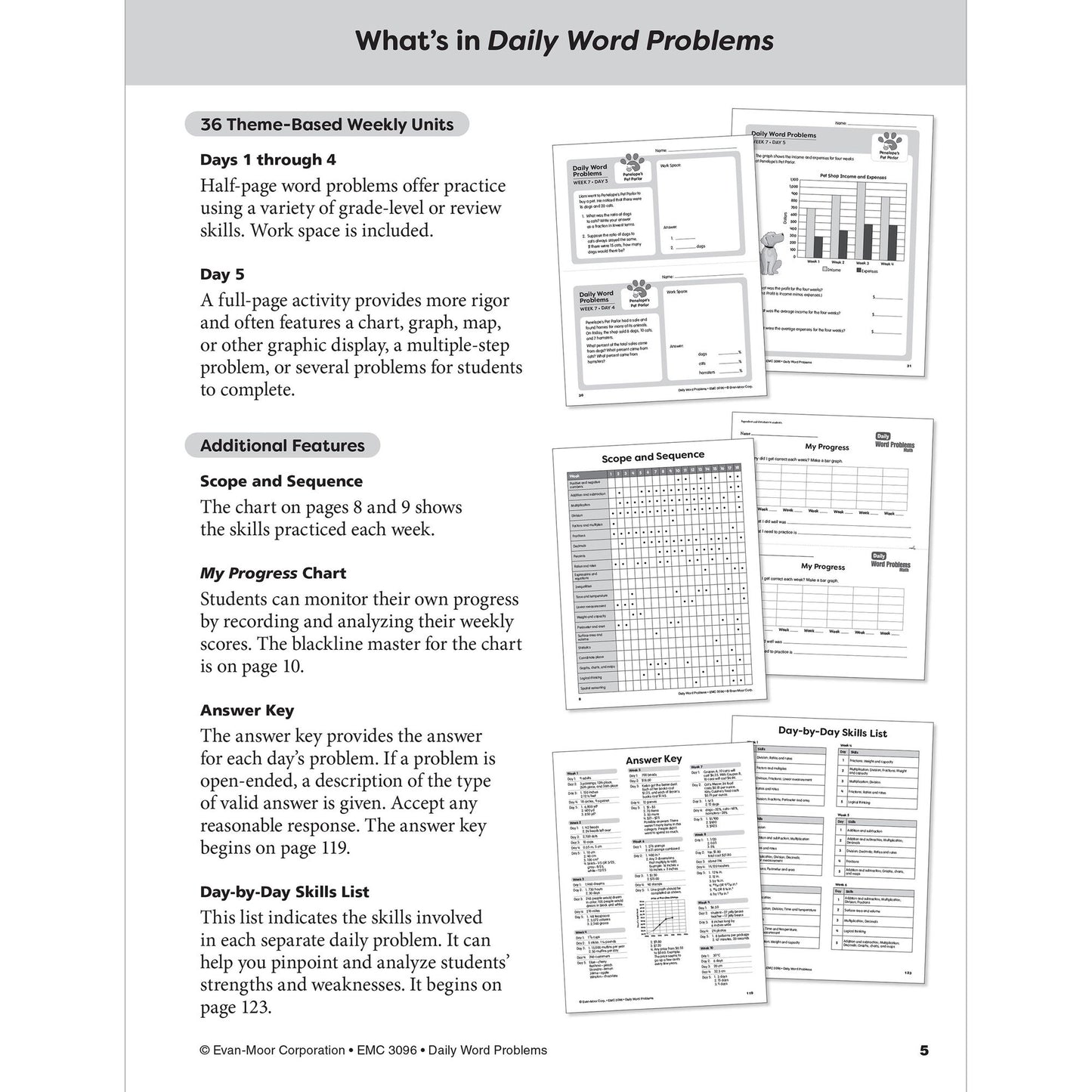 Daily Word Problems, Grade 6
