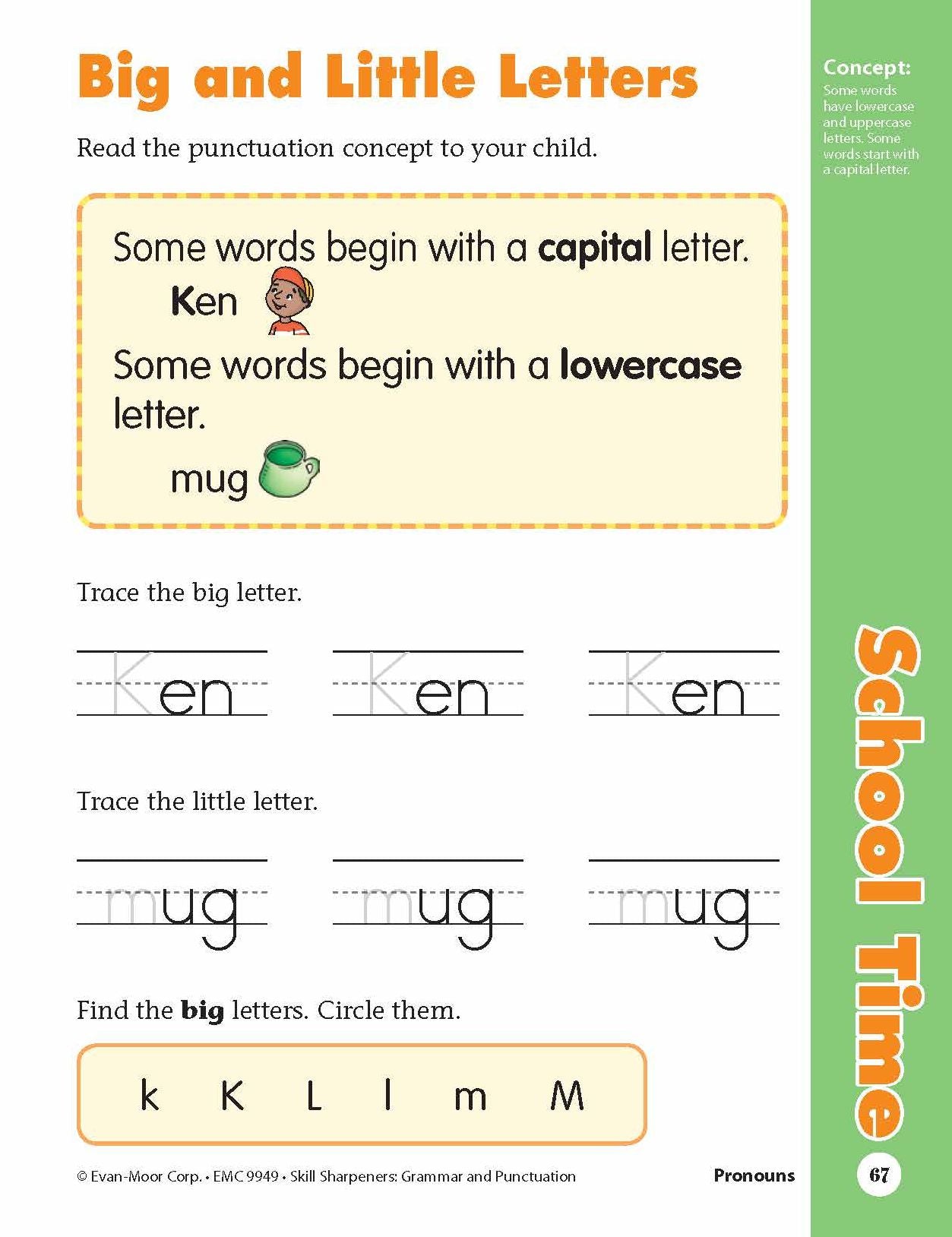 Skill Sharpeners: Grammar & Punctuation, PreK Workbook
