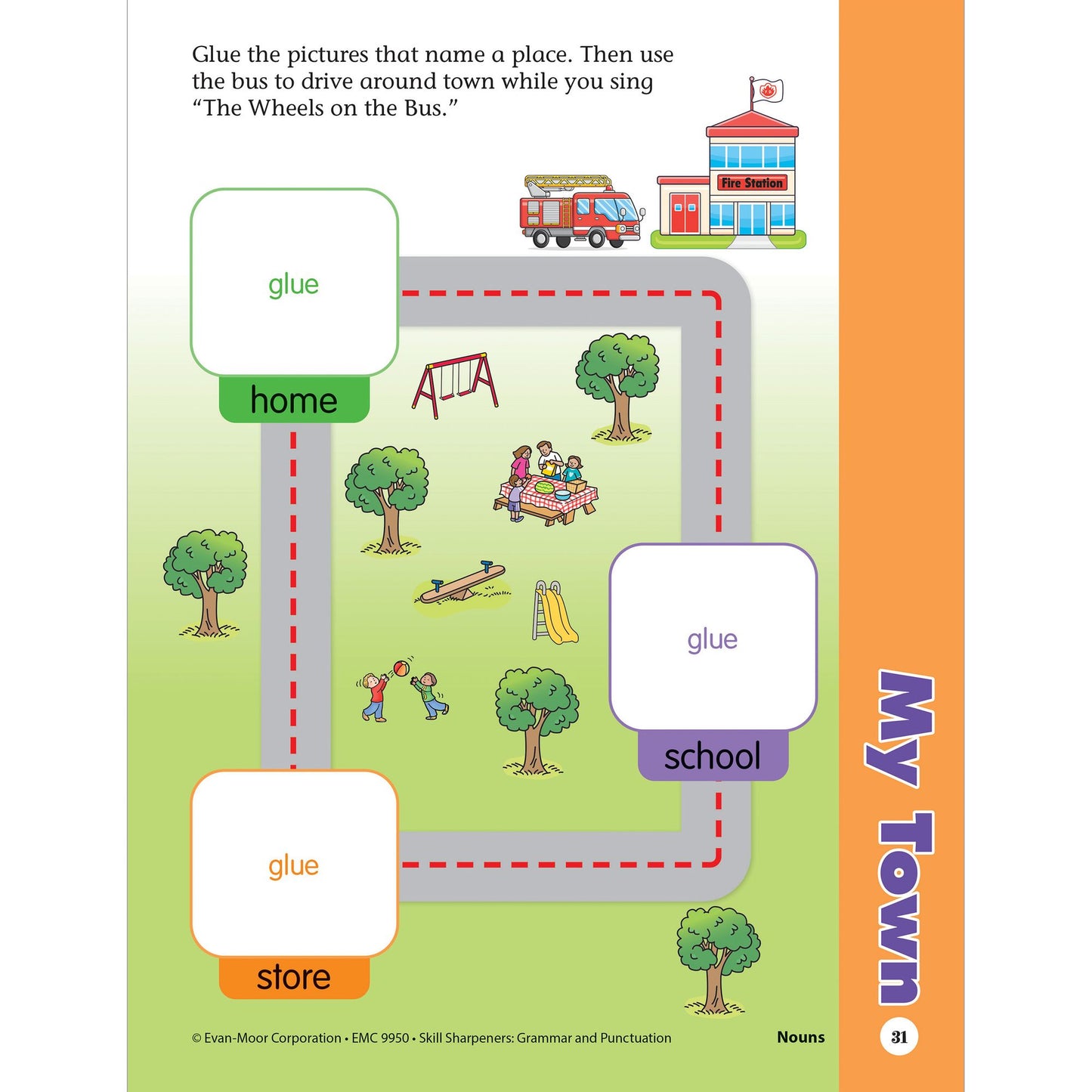 Skill Sharpeners: Grammar & Punctuation, Kindergarten Workbook