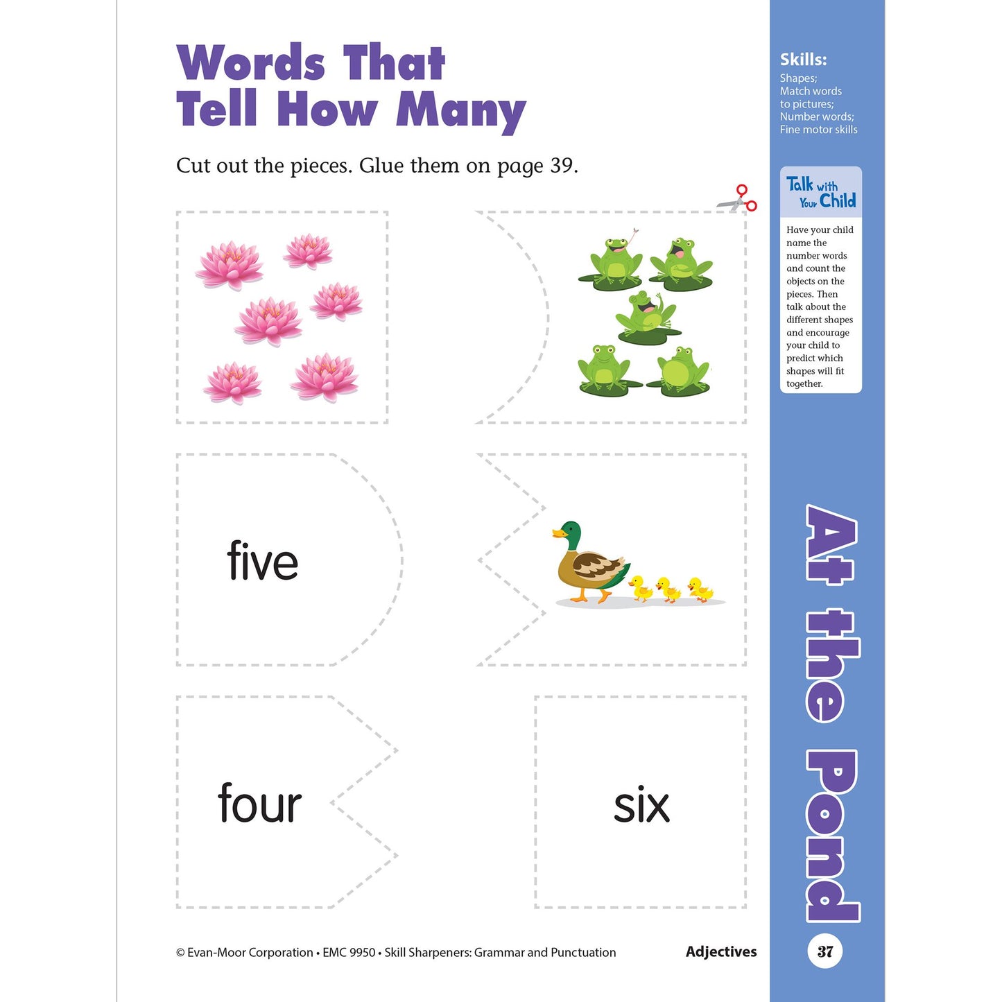 Skill Sharpeners: Grammar & Punctuation, Kindergarten Workbook