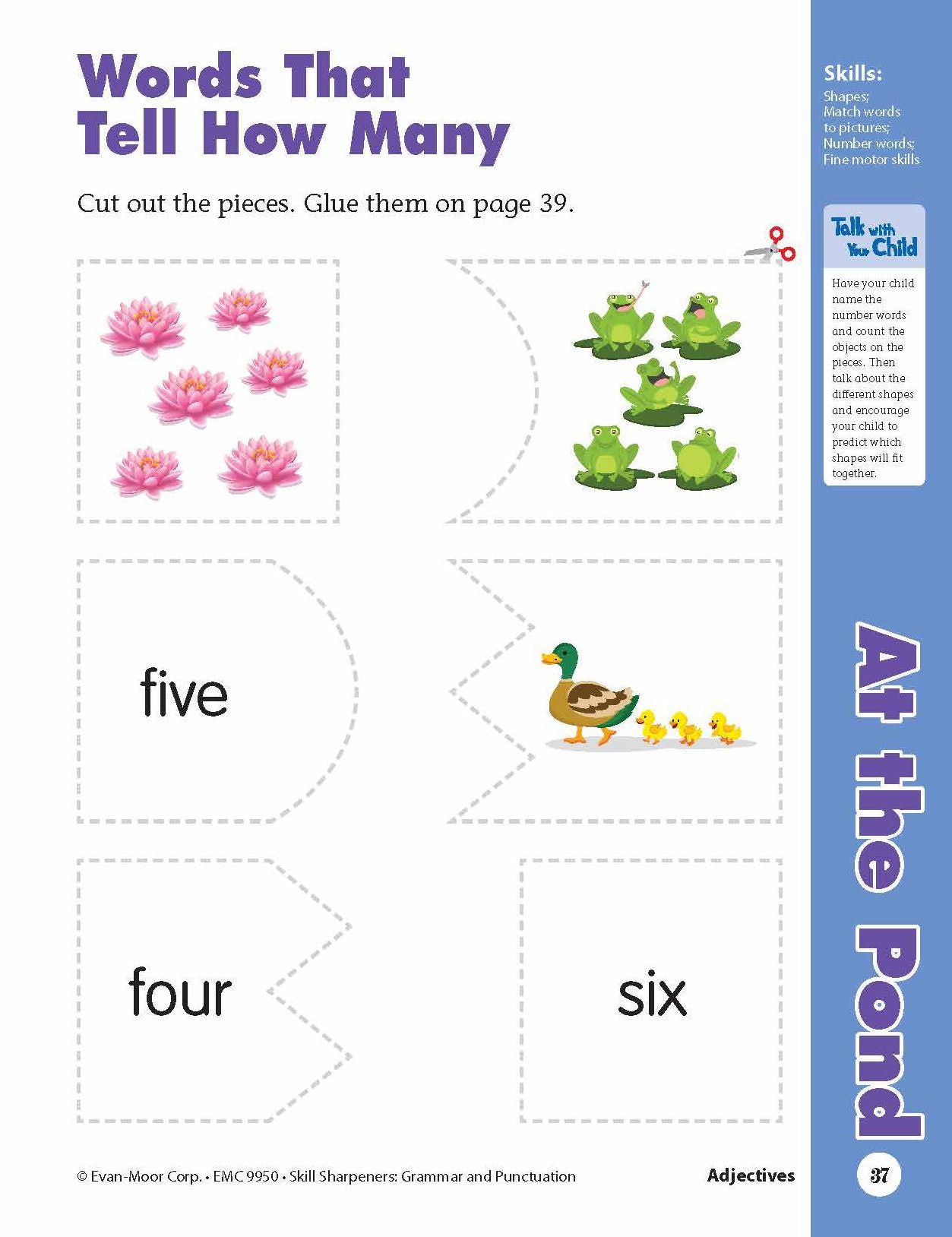 Skill Sharpeners: Grammar & Punctuation, Kindergarten Workbook