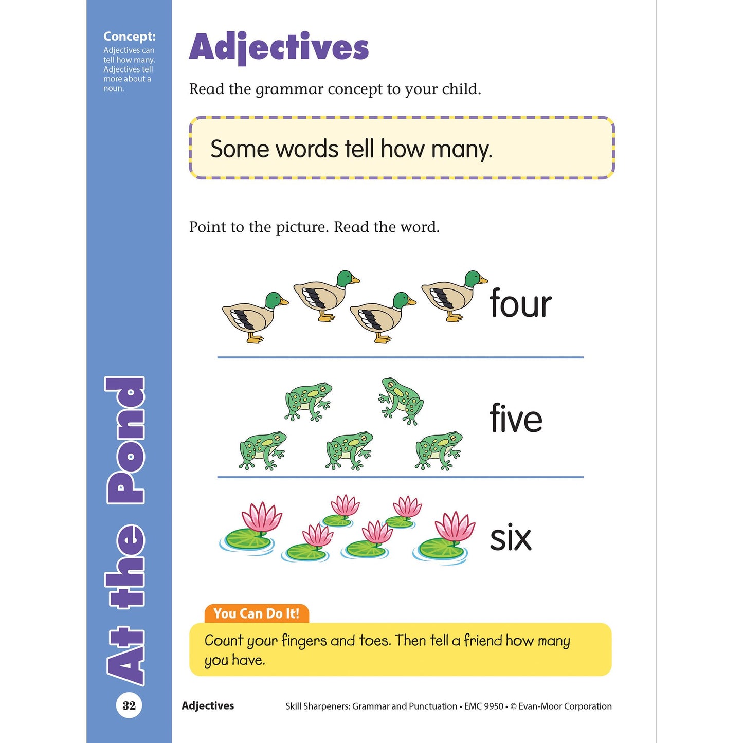 Skill Sharpeners: Grammar & Punctuation, Kindergarten Workbook