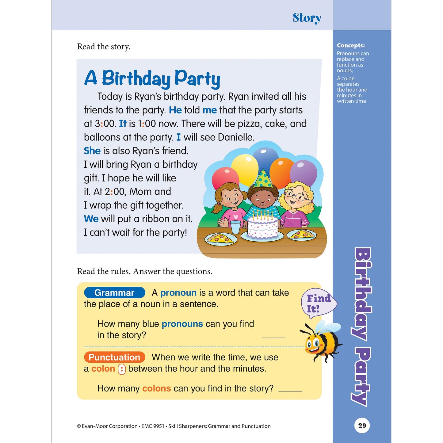 Skill Sharpeners: Grammar & Punctuation, Grade 1 Workbook